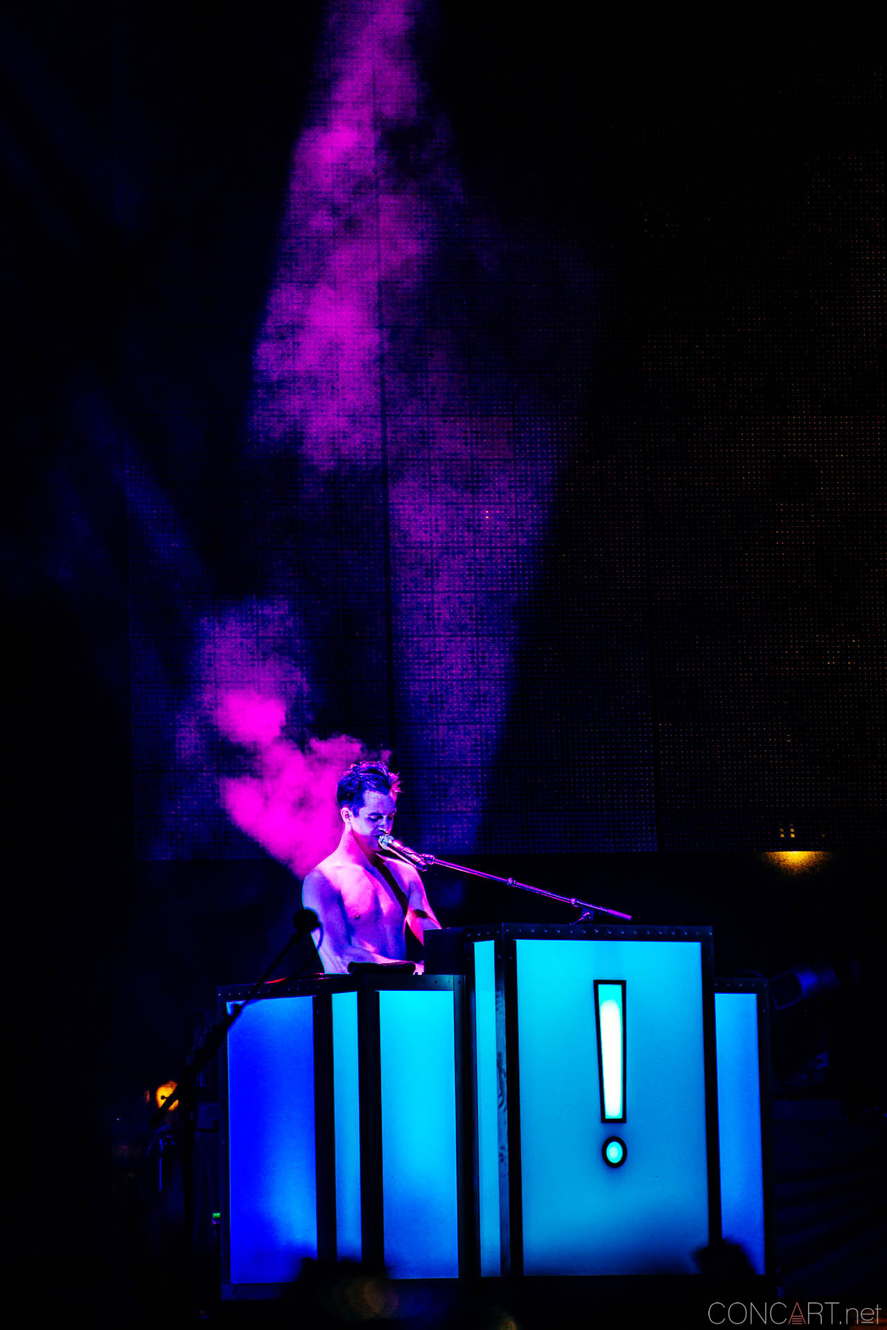 Photo of Brendon Urie Concert Dallon Weekes Farm Bureau Insurance Harrison College Indianapolis Indy Kenneth Harris Live Music Panic at the Disco Spencer Smith The Lawn at White River State Park 9