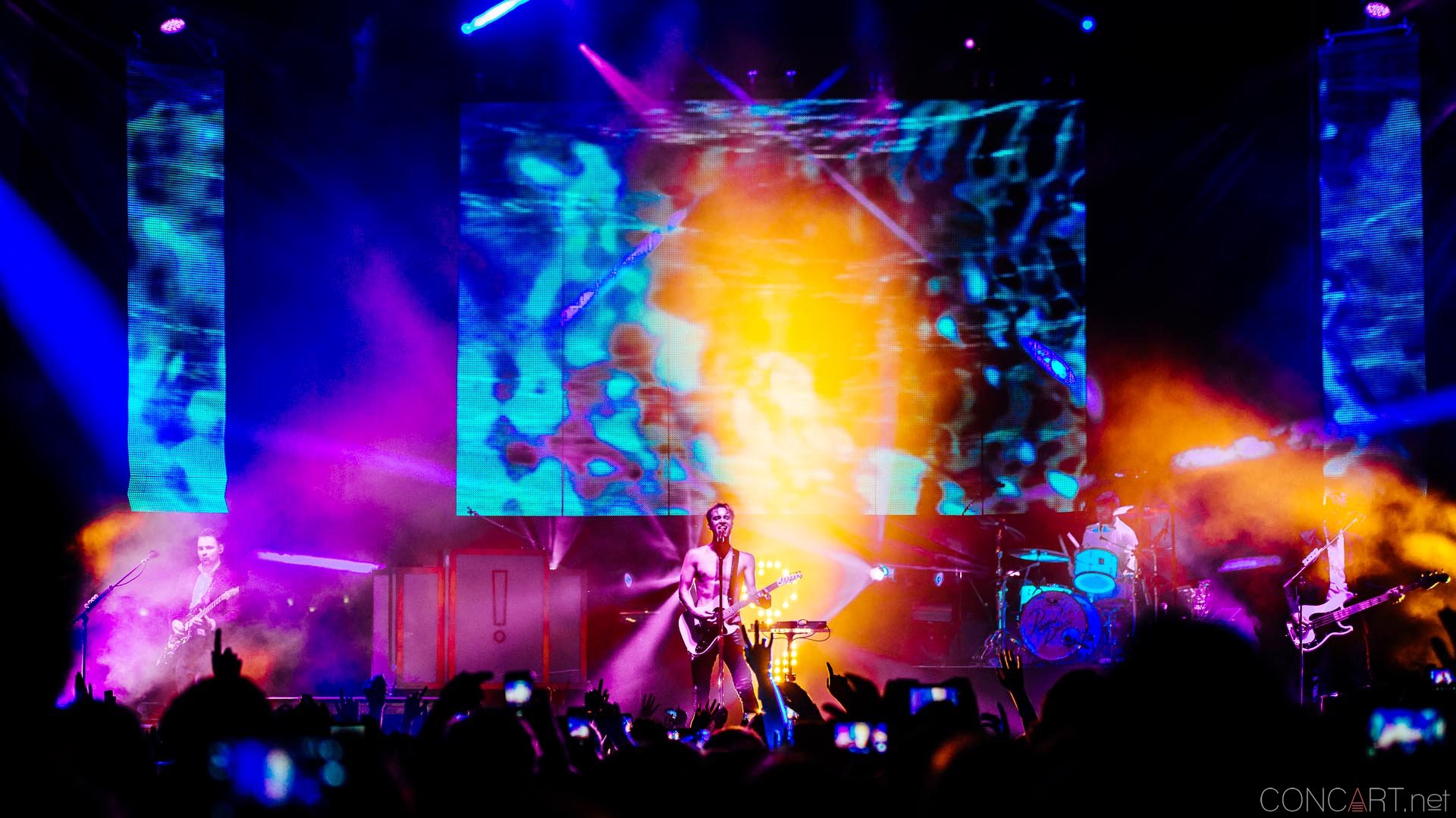 Photo of Brendon Urie Concert Dallon Weekes Farm Bureau Insurance Harrison College Indianapolis Indy Kenneth Harris Live Music Panic at the Disco Spencer Smith The Lawn at White River State Park 8