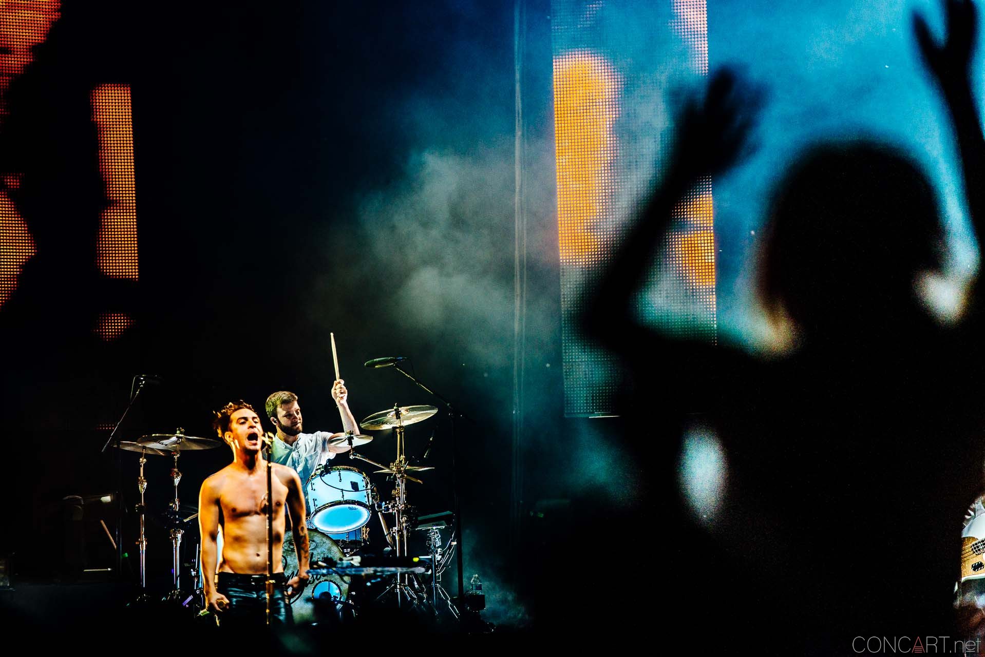 Photo of Brendon Urie Concert Dallon Weekes Farm Bureau Insurance Harrison College Indianapolis Indy Kenneth Harris Live Music Panic at the Disco Spencer Smith The Lawn at White River State Park 1