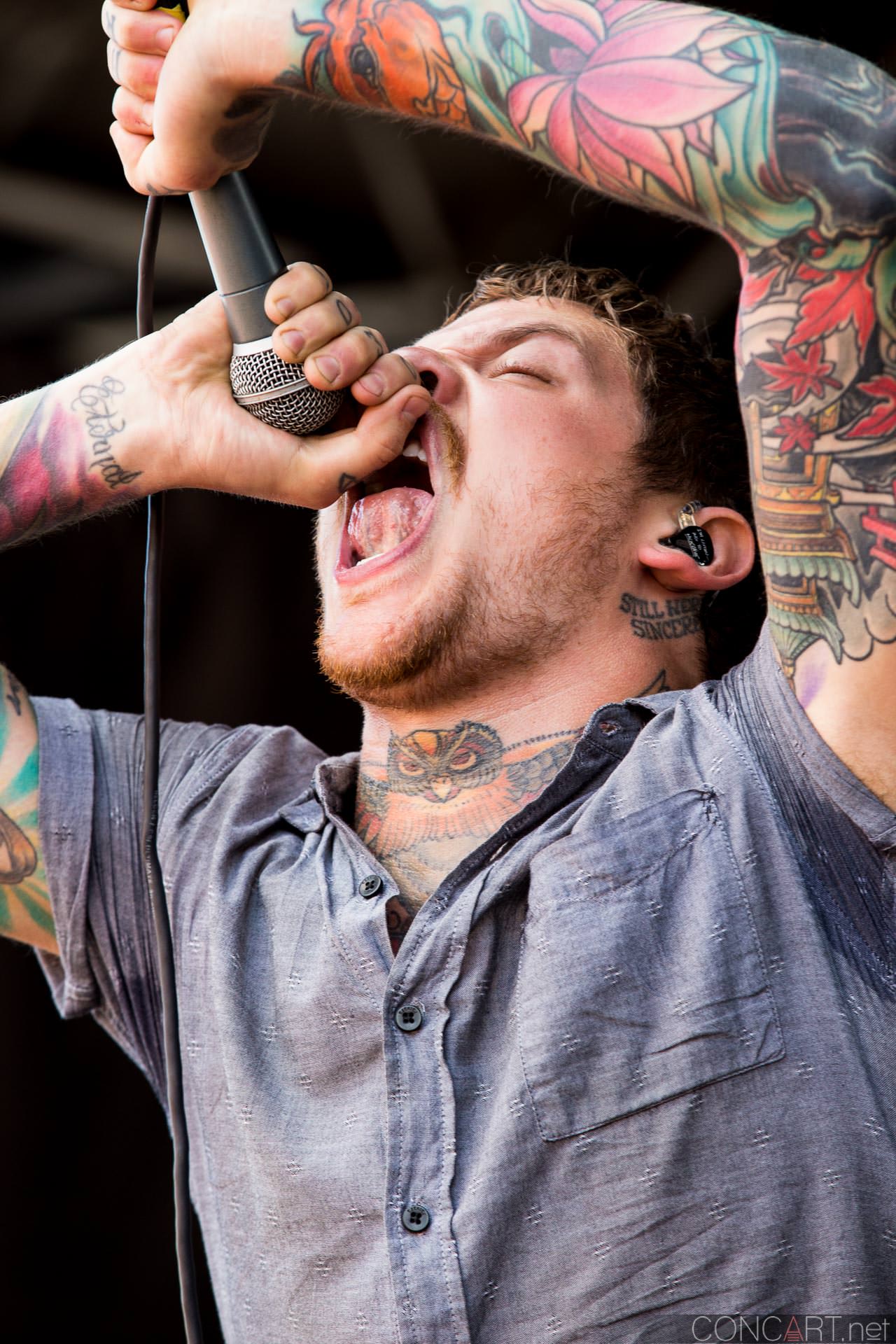 Photo of 2014 Indiana Indianapolis Klipsch Music Center Noblesville The Devil Wears Prada Tyson White vans warped tour 18