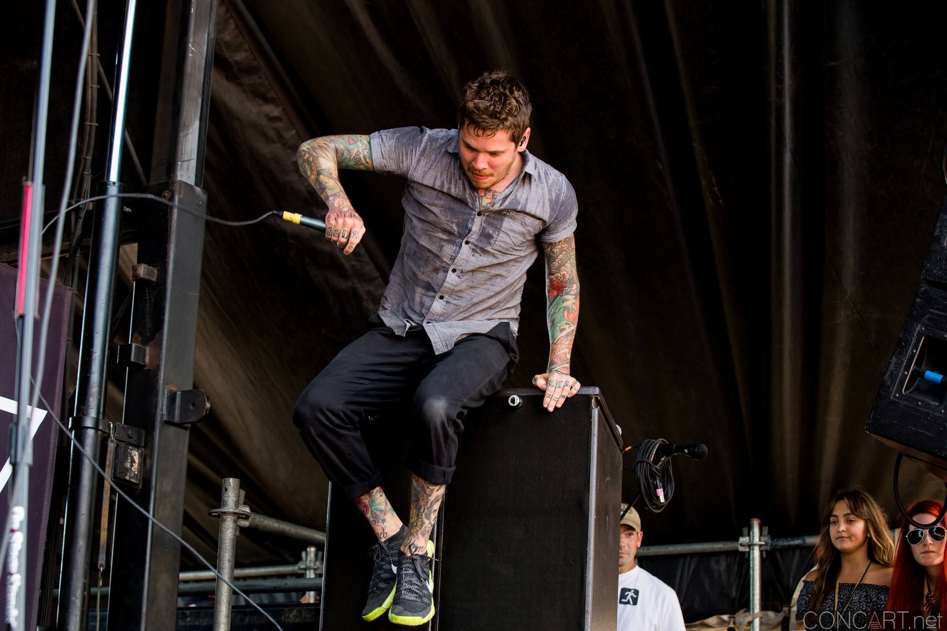 Photo of 2014 Indiana Indianapolis Klipsch Music Center Noblesville The Devil Wears Prada Tyson White vans warped tour 32