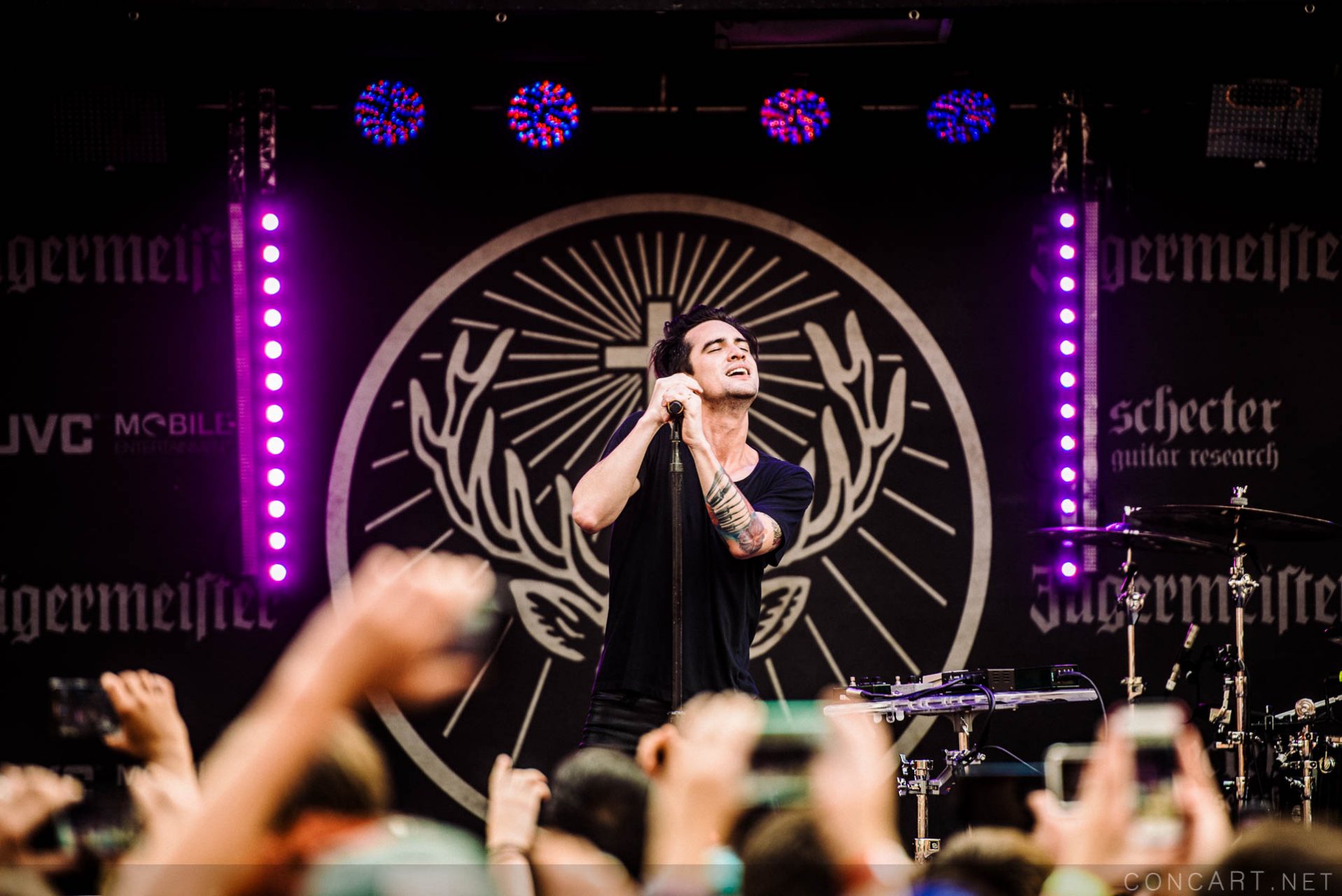 Photo of Baroque pop Brendon Urie Concert Concert For Cancer Dallon Weekes Georgia Street Indiana Indianapolis Indy INDYpendence Day Kenneth Harris Live Music Panic at the Disco Spencer Smith Vaudville Rock 21