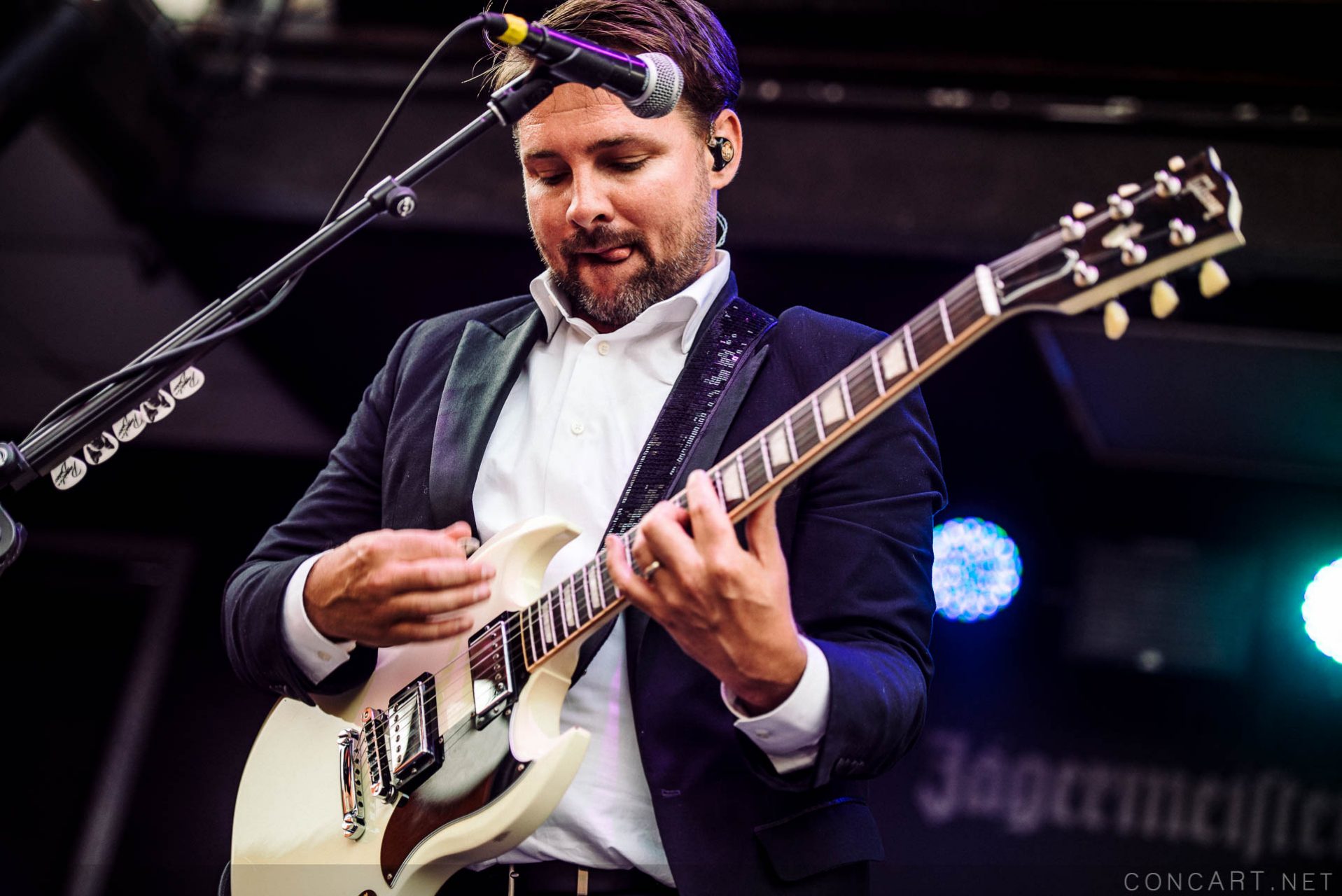 Photo of Baroque pop Brendon Urie Concert Concert For Cancer Dallon Weekes Georgia Street Indiana Indianapolis Indy INDYpendence Day Kenneth Harris Live Music Panic at the Disco Spencer Smith Vaudville Rock 40