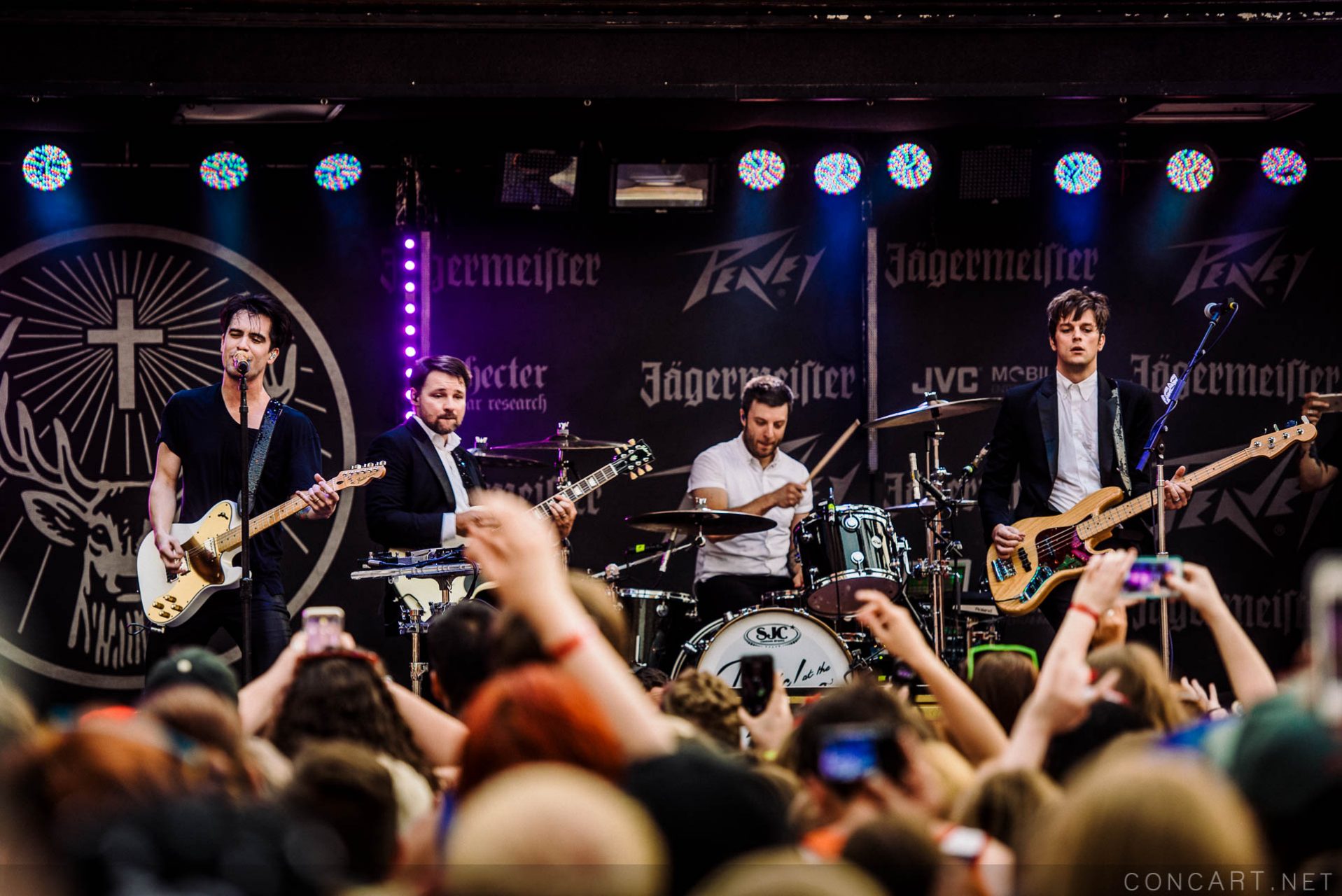 Photo of Baroque pop Brendon Urie Concert Concert For Cancer Dallon Weekes Georgia Street Indiana Indianapolis Indy INDYpendence Day Kenneth Harris Live Music Panic at the Disco Spencer Smith Vaudville Rock 43