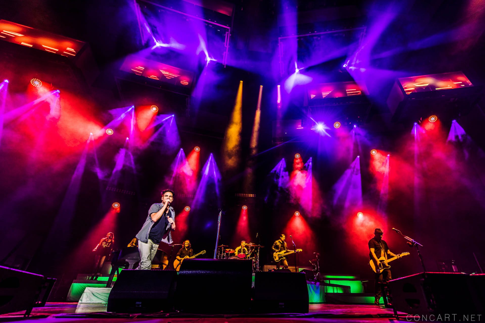 Photo of 2015 Indiana Indianapolis Indy Jimmy Stafford Klipsch Music Center Noblesville Pat Monahan Picasso At The Wheel Tour Scott Underwood Train 2