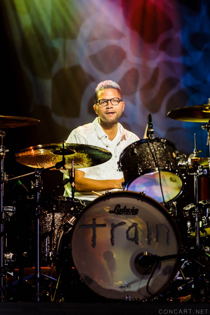 Photo of 2015 Indiana Indianapolis Indy Jimmy Stafford Klipsch Music Center Noblesville Pat Monahan Picasso At The Wheel Tour Scott Underwood Train 9