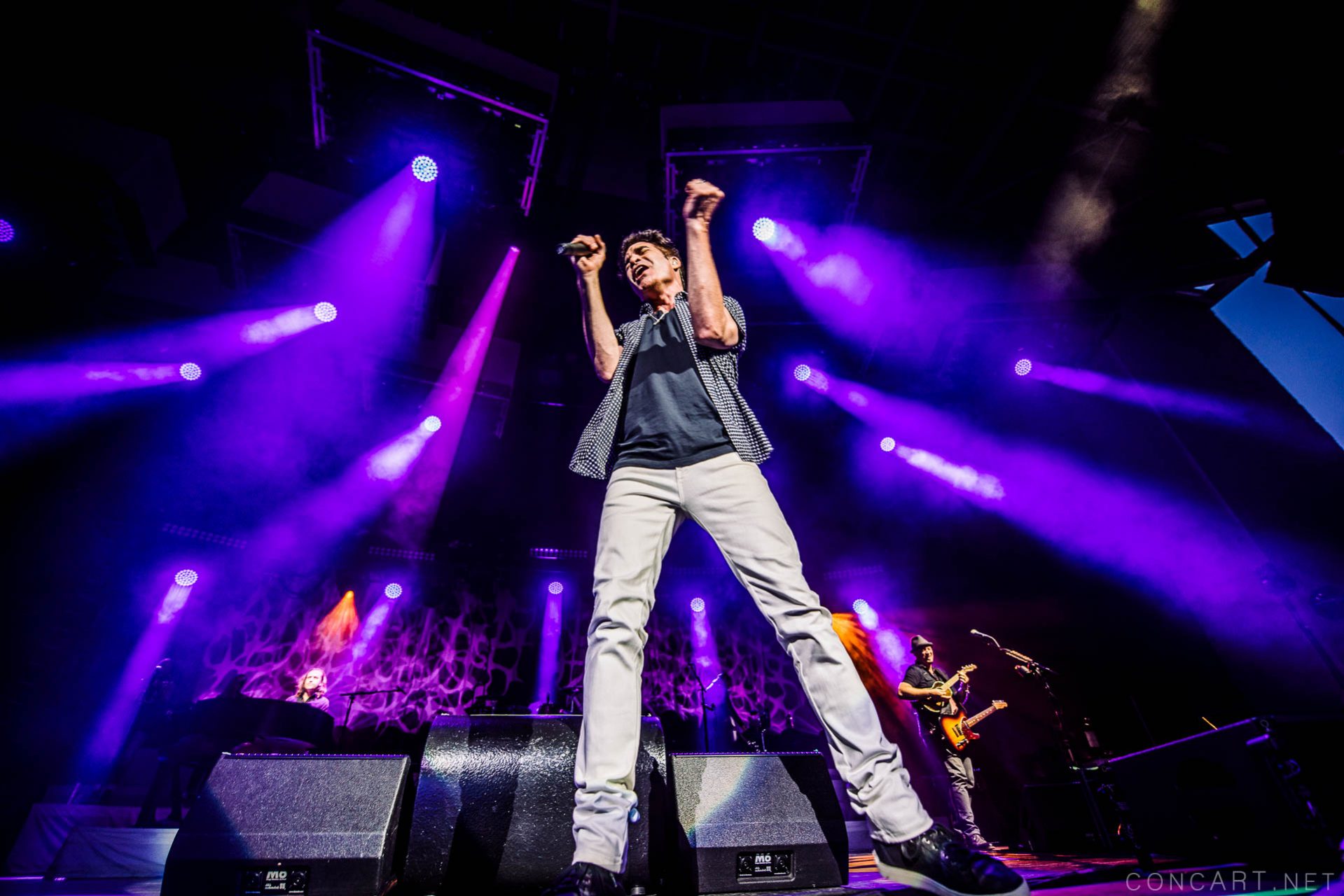 Photo of 2015 Indiana Indianapolis Indy Jimmy Stafford Klipsch Music Center Noblesville Pat Monahan Picasso At The Wheel Tour Scott Underwood Train 14