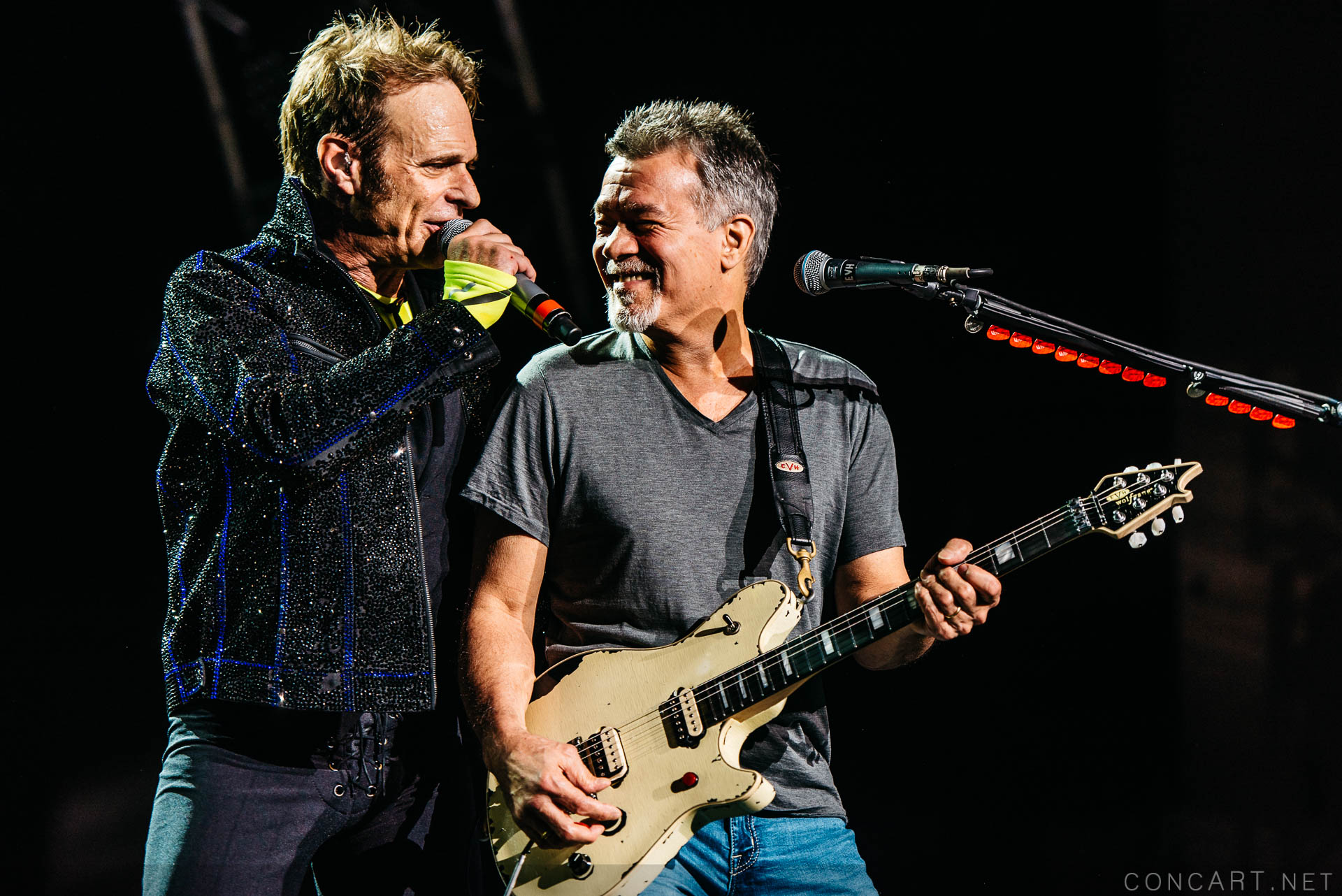 Photo of 2015 Alex Van Halen David Lee Roth Eddie Van Halen EVH Indiana Indianapolis Indy Klipsch Music Center Noblesville Van Halen Vanhalen Wolfgang Van Halen 3