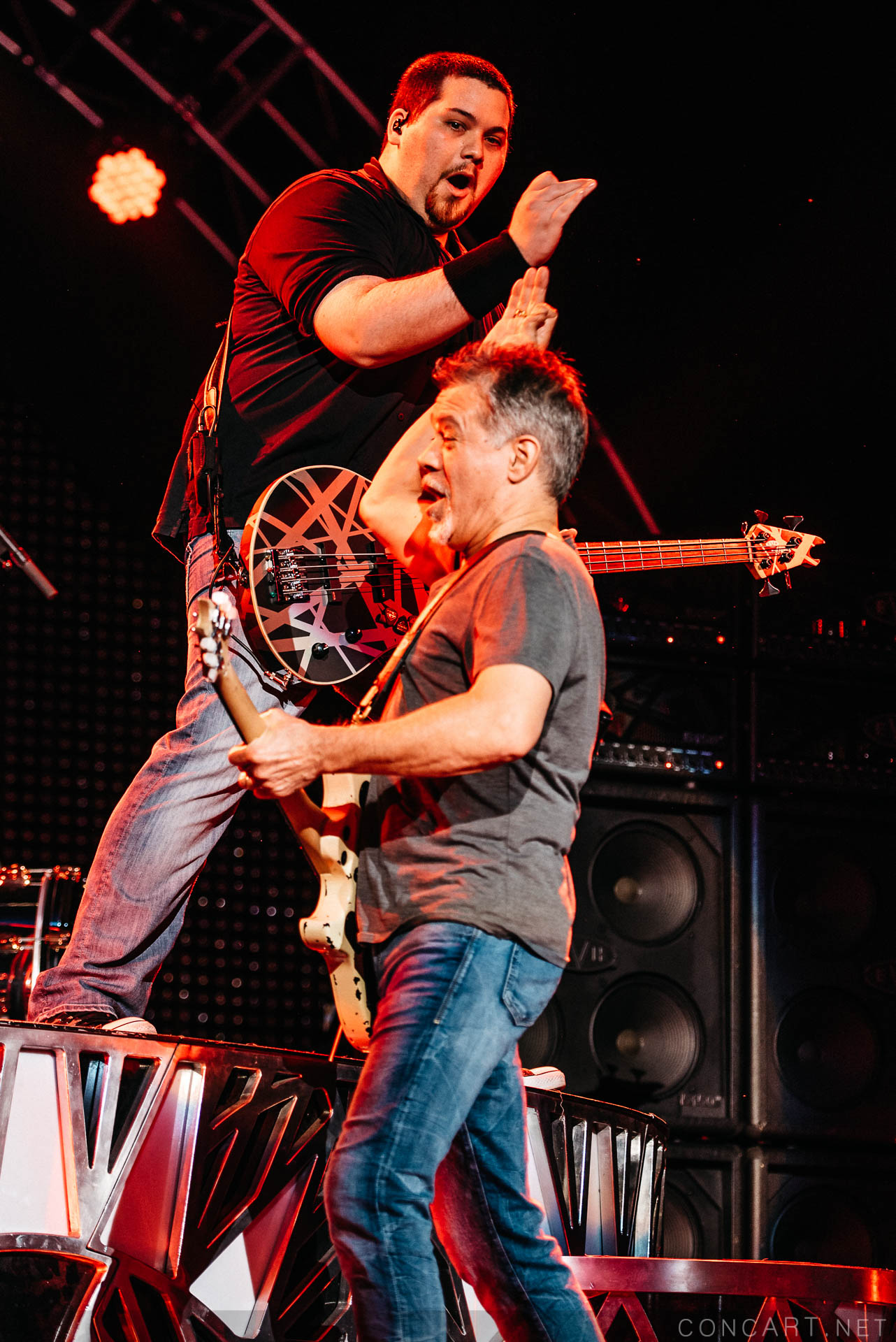 Photo of 2015 Alex Van Halen David Lee Roth Eddie Van Halen EVH Indiana Indianapolis Indy Klipsch Music Center Noblesville Van Halen Vanhalen Wolfgang Van Halen 15