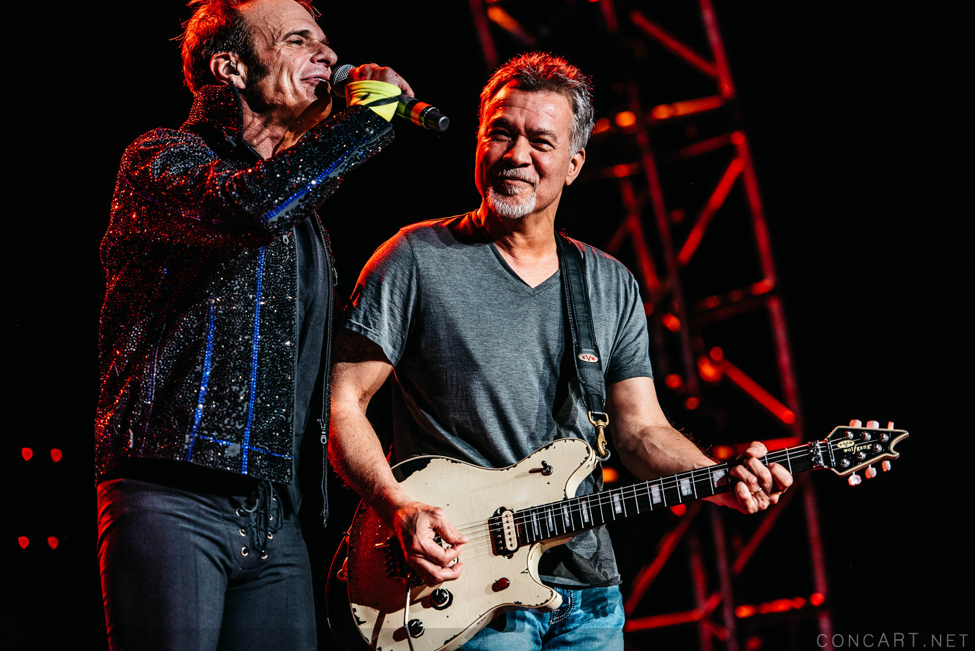 Photo of 2015 Alex Van Halen David Lee Roth Eddie Van Halen EVH Indiana Indianapolis Indy Klipsch Music Center Noblesville Van Halen Vanhalen Wolfgang Van Halen 19