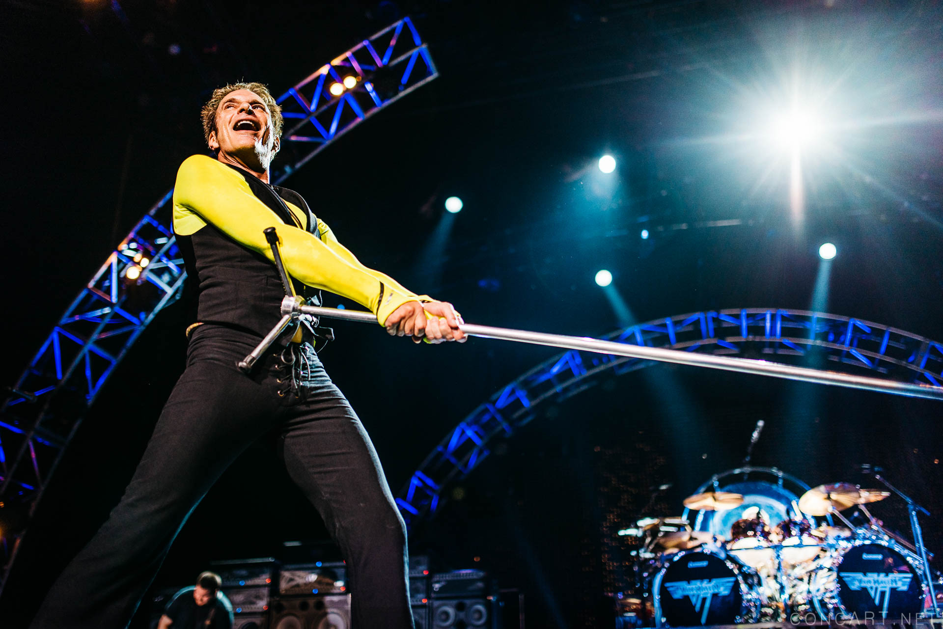 Photo of 2015 Alex Van Halen David Lee Roth Eddie Van Halen EVH Indiana Indianapolis Indy Klipsch Music Center Noblesville Van Halen Vanhalen Wolfgang Van Halen 40