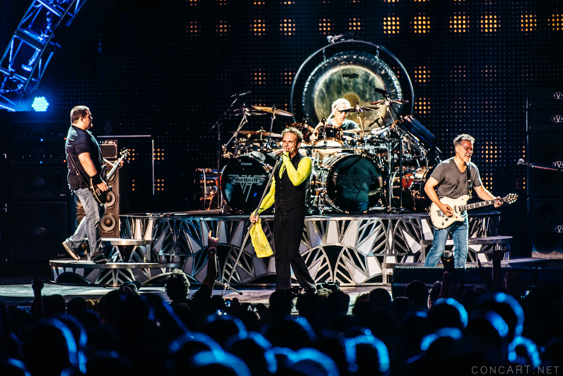 Photo of 2015 Alex Van Halen David Lee Roth Eddie Van Halen EVH Indiana Indianapolis Indy Klipsch Music Center Noblesville Van Halen Vanhalen Wolfgang Van Halen 49