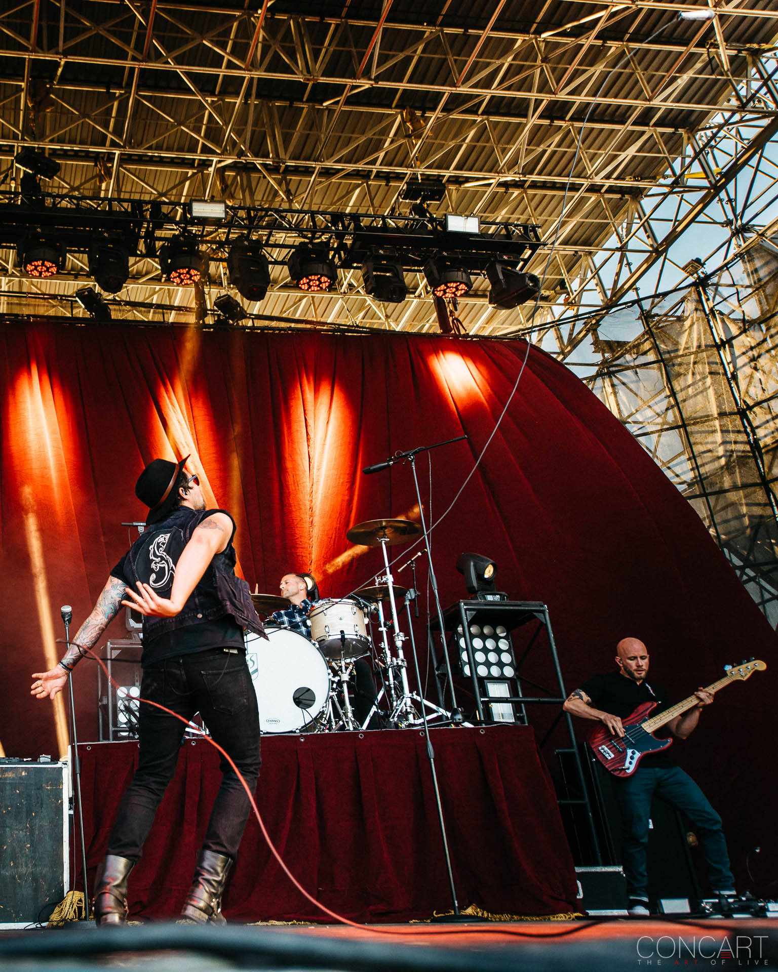 Photo of Adam Lazzara Concert Eddie Reyes Emo Farm Bureau Insurance Lawn at White River State Park Indianapolis Indy John Nolan Live Music Mark O'Connell Metalcore Pics Shaun Cooper taking back sunday Taste of Chaos The Lawn White River State Park WRSP 1