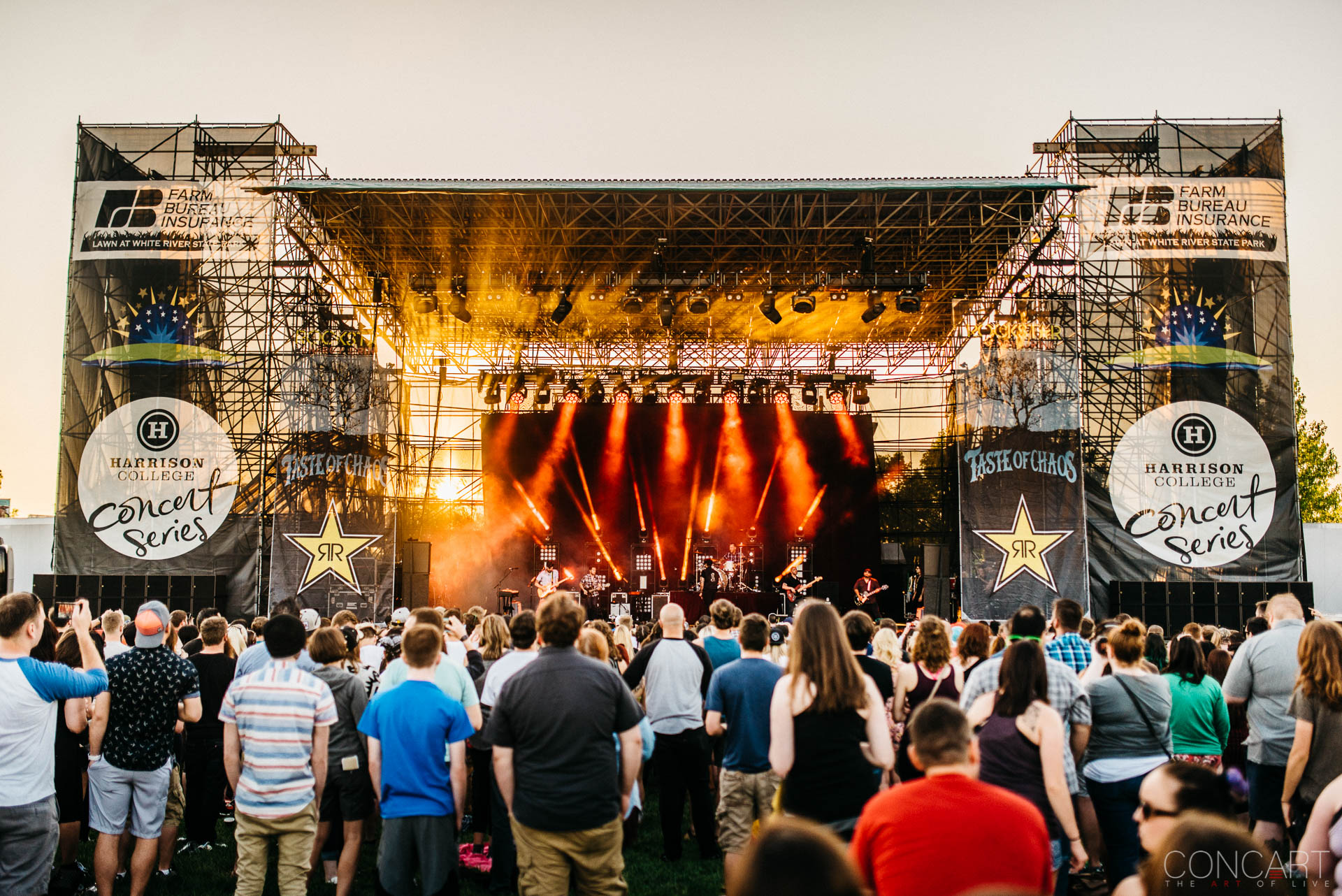 Photo of Adam Lazzara Concert Eddie Reyes Emo Farm Bureau Insurance Lawn at White River State Park Indianapolis Indy John Nolan Live Music Mark O'Connell Metalcore Pics Shaun Cooper taking back sunday Taste of Chaos The Lawn White River State Park WRSP 7