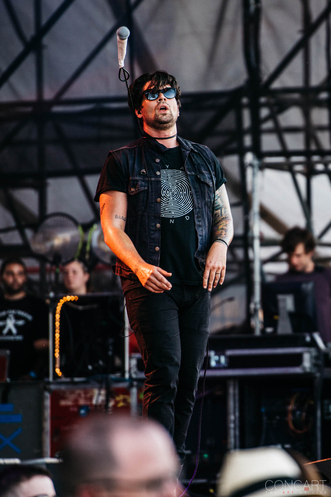 Photo of Adam Lazzara Concert Eddie Reyes Emo Farm Bureau Insurance Lawn at White River State Park Indianapolis Indy John Nolan Live Music Mark O'Connell Metalcore Pics Shaun Cooper taking back sunday Taste of Chaos The Lawn White River State Park WRSP 8