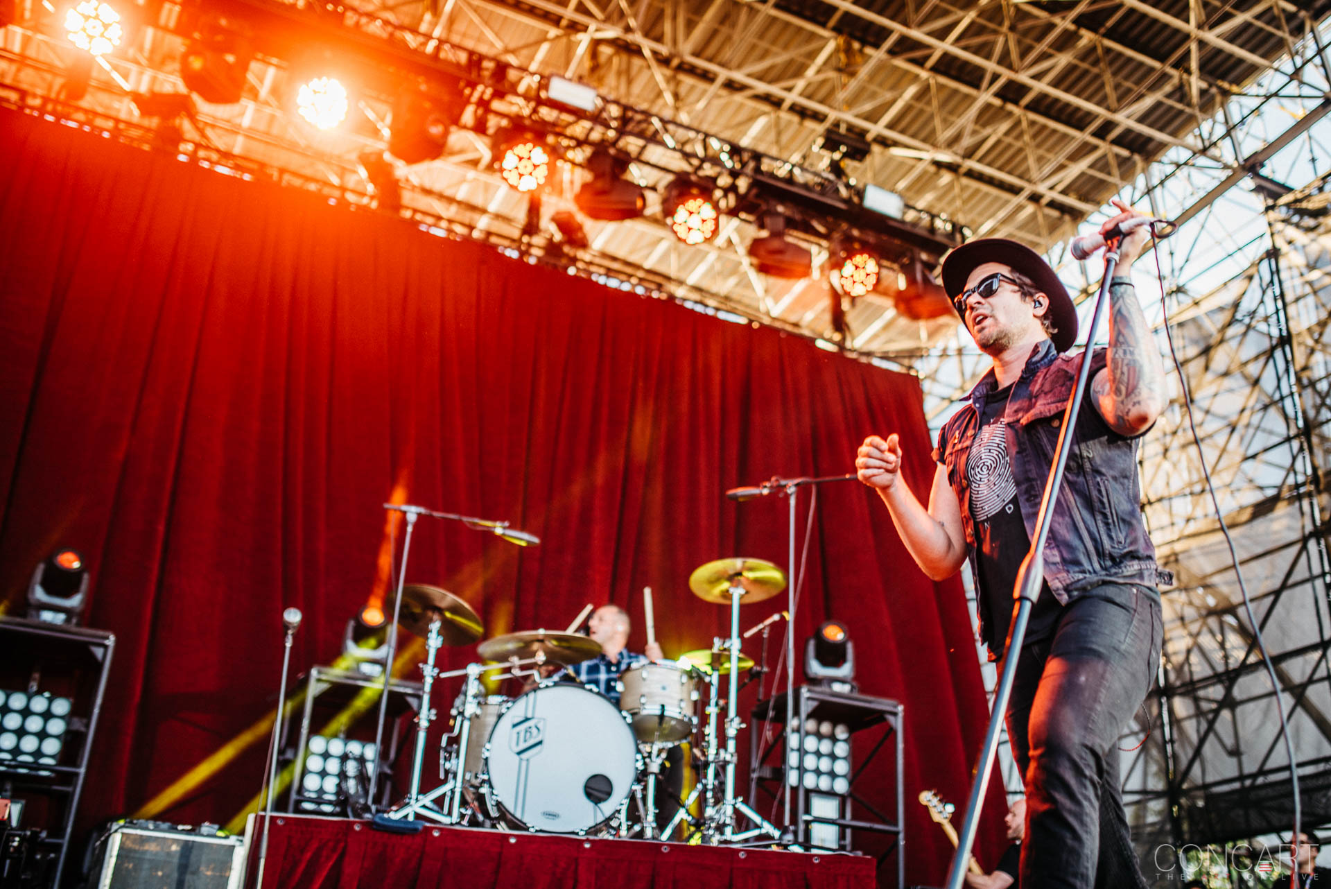 Photo of Adam Lazzara Concert Eddie Reyes Emo Farm Bureau Insurance Lawn at White River State Park Indianapolis Indy John Nolan Live Music Mark O'Connell Metalcore Pics Shaun Cooper taking back sunday Taste of Chaos The Lawn White River State Park WRSP 30