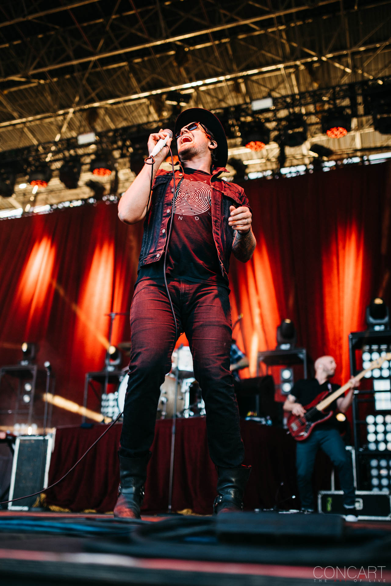 Photo of Adam Lazzara Concert Eddie Reyes Emo Farm Bureau Insurance Lawn at White River State Park Indianapolis Indy John Nolan Live Music Mark O'Connell Metalcore Pics Shaun Cooper taking back sunday Taste of Chaos The Lawn White River State Park WRSP 46