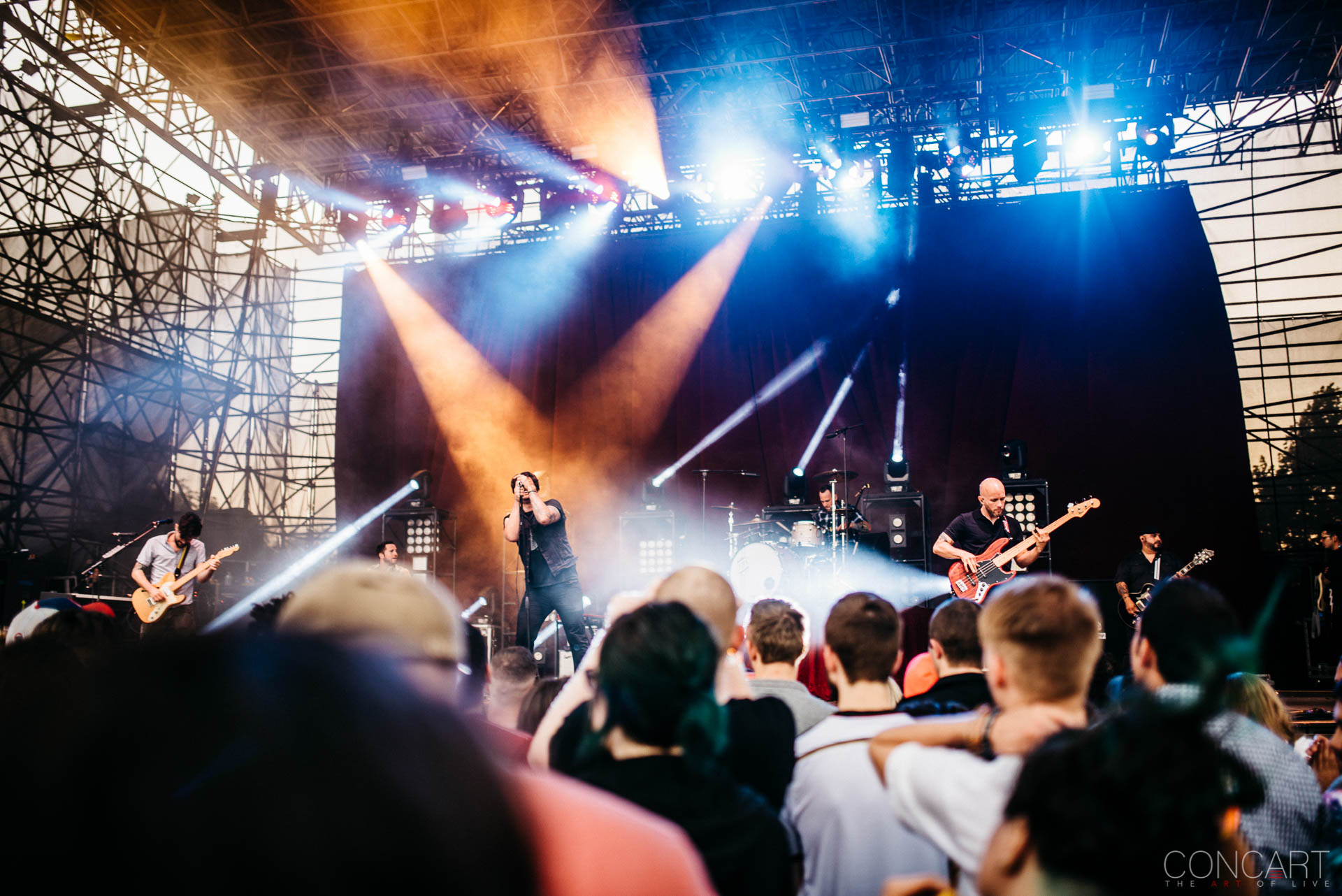 Photo of Adam Lazzara Concert Eddie Reyes Emo Farm Bureau Insurance Lawn at White River State Park Indianapolis Indy John Nolan Live Music Mark O'Connell Metalcore Pics Shaun Cooper taking back sunday Taste of Chaos The Lawn White River State Park WRSP 47