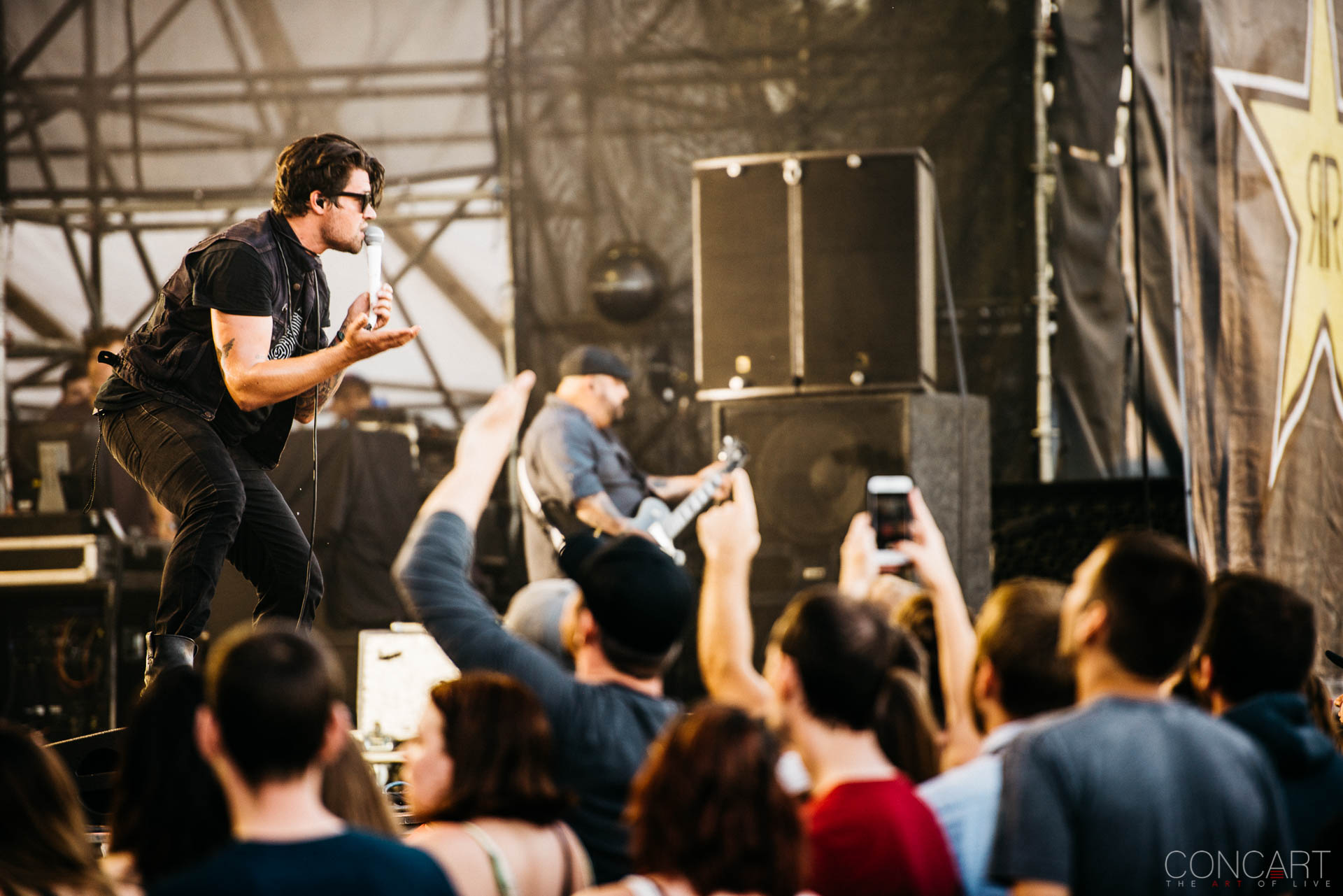 Photo of Adam Lazzara Concert Eddie Reyes Emo Farm Bureau Insurance Lawn at White River State Park Indianapolis Indy John Nolan Live Music Mark O'Connell Metalcore Pics Shaun Cooper taking back sunday Taste of Chaos The Lawn White River State Park WRSP 60