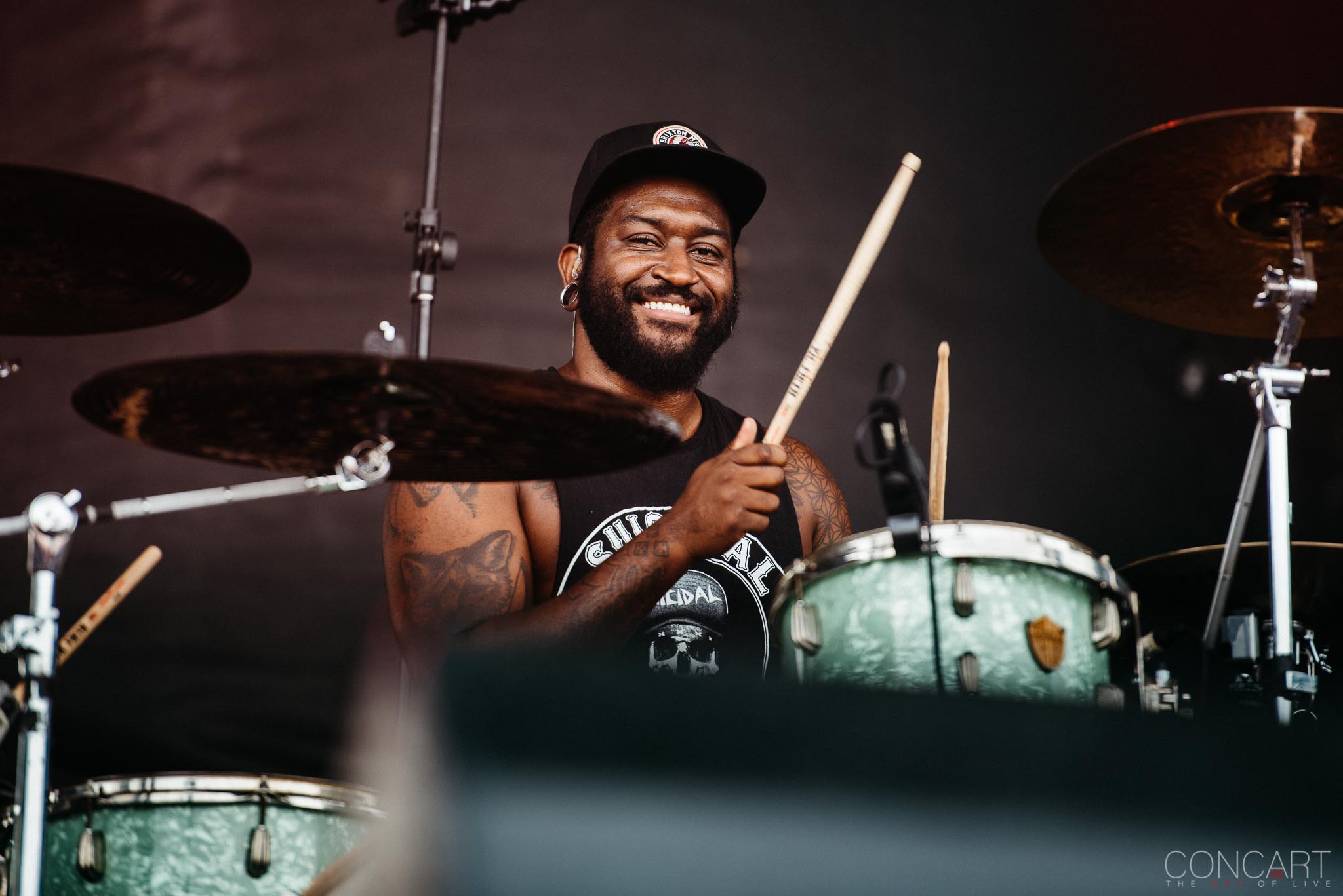 Photo of Andy Glass Chicago Open Air Dave Stephens Eric Choi hardcore Heavy Metal Illinois Joshua Moore Kyle Pavone Lou Cotton Metal Toyota Park WCAR We Came As Romans 6