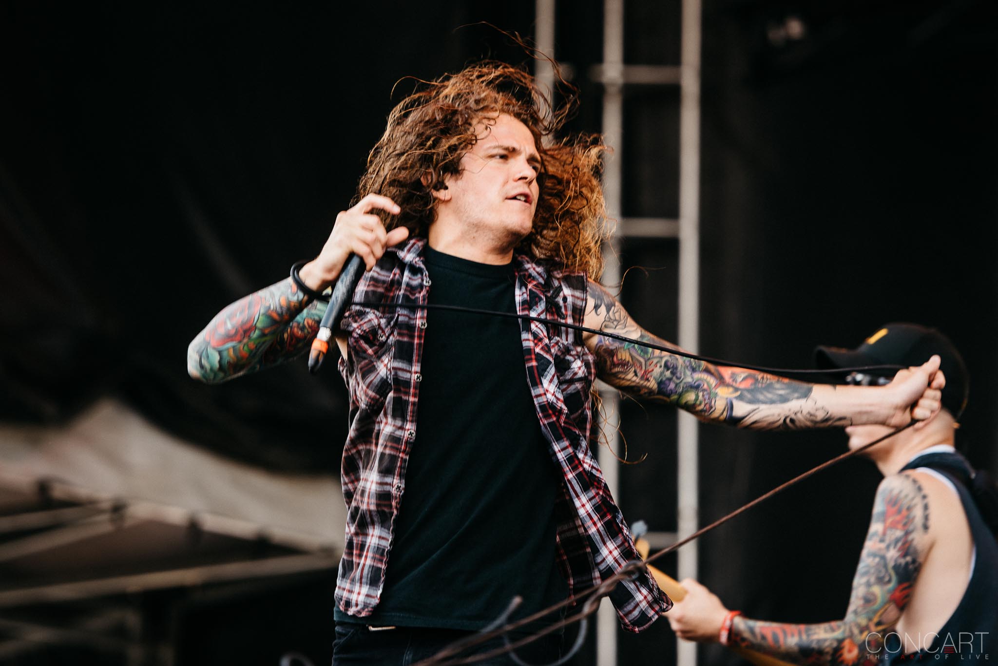 Photo of B.J. Stead Chicago Open Air hardcore Illinois Jerod Boyd Justin Aufdemkampe Levi Benton Miss May I Ryan Neff Toyota Park 2