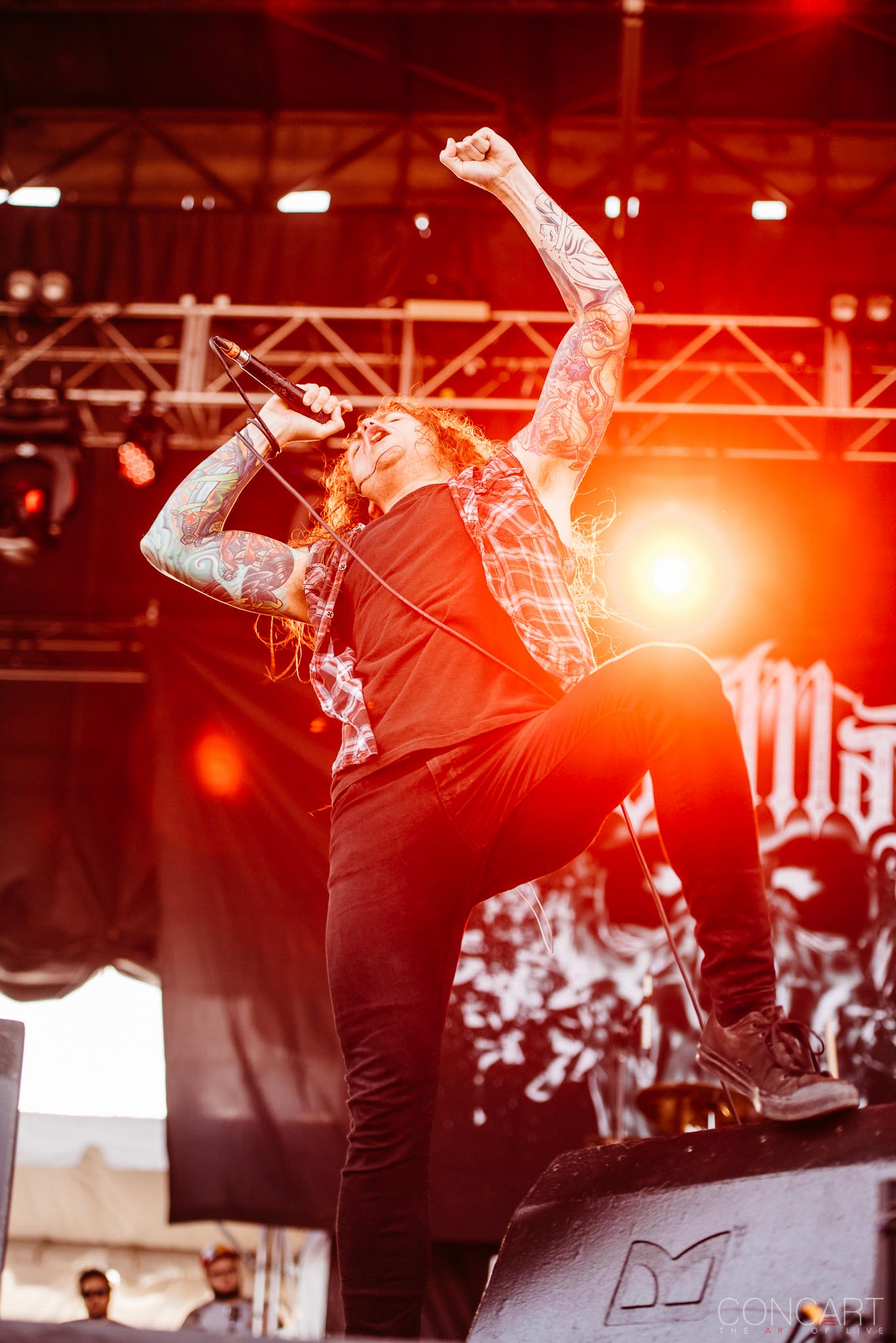 Photo of B.J. Stead Chicago Open Air hardcore Illinois Jerod Boyd Justin Aufdemkampe Levi Benton Miss May I Ryan Neff Toyota Park 3