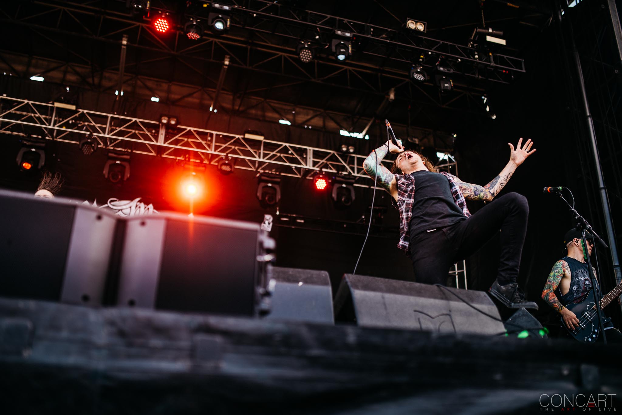 Photo of B.J. Stead Chicago Open Air hardcore Illinois Jerod Boyd Justin Aufdemkampe Levi Benton Miss May I Ryan Neff Toyota Park 5