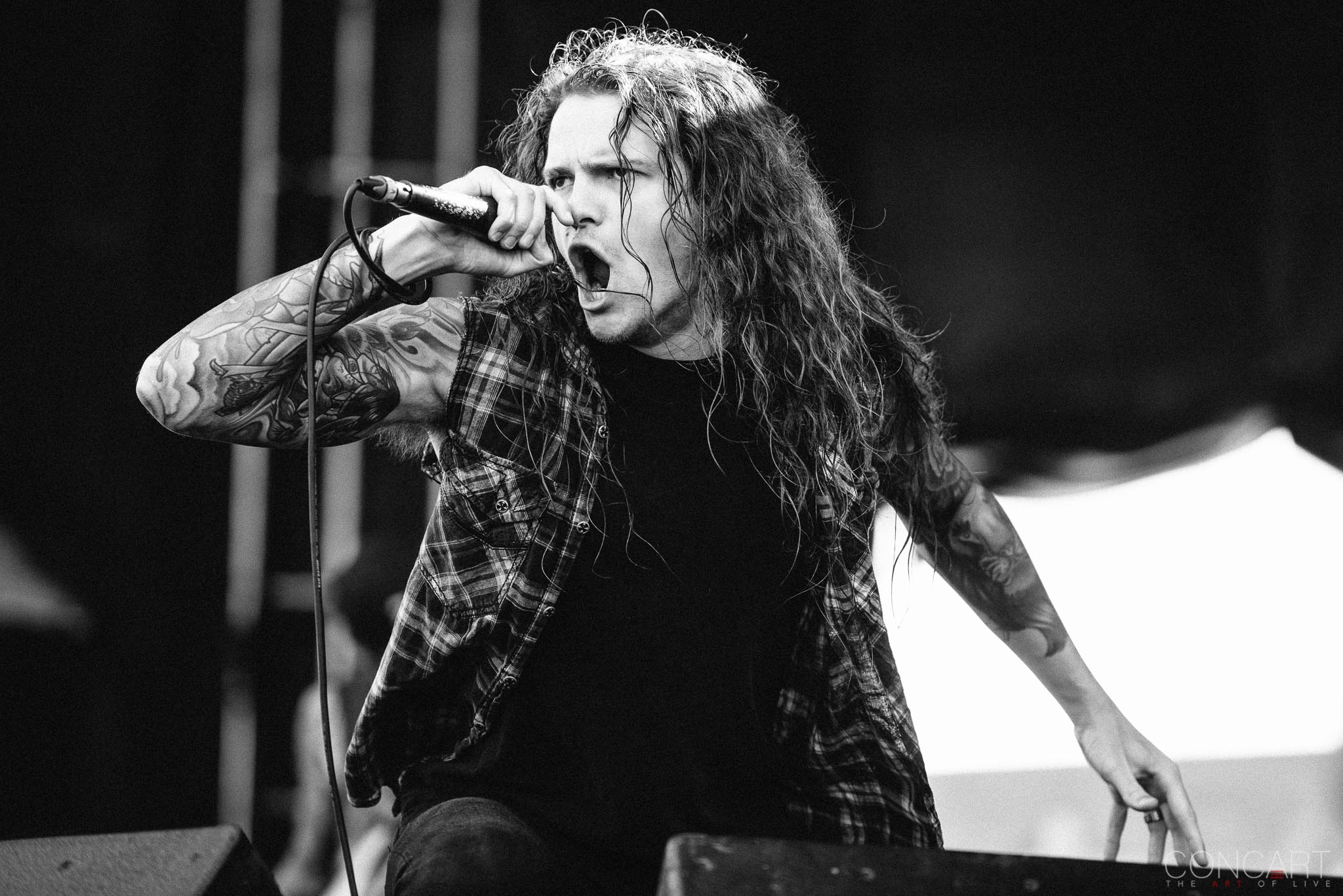 Photo of B.J. Stead Chicago Open Air hardcore Illinois Jerod Boyd Justin Aufdemkampe Levi Benton Miss May I Ryan Neff Toyota Park 8