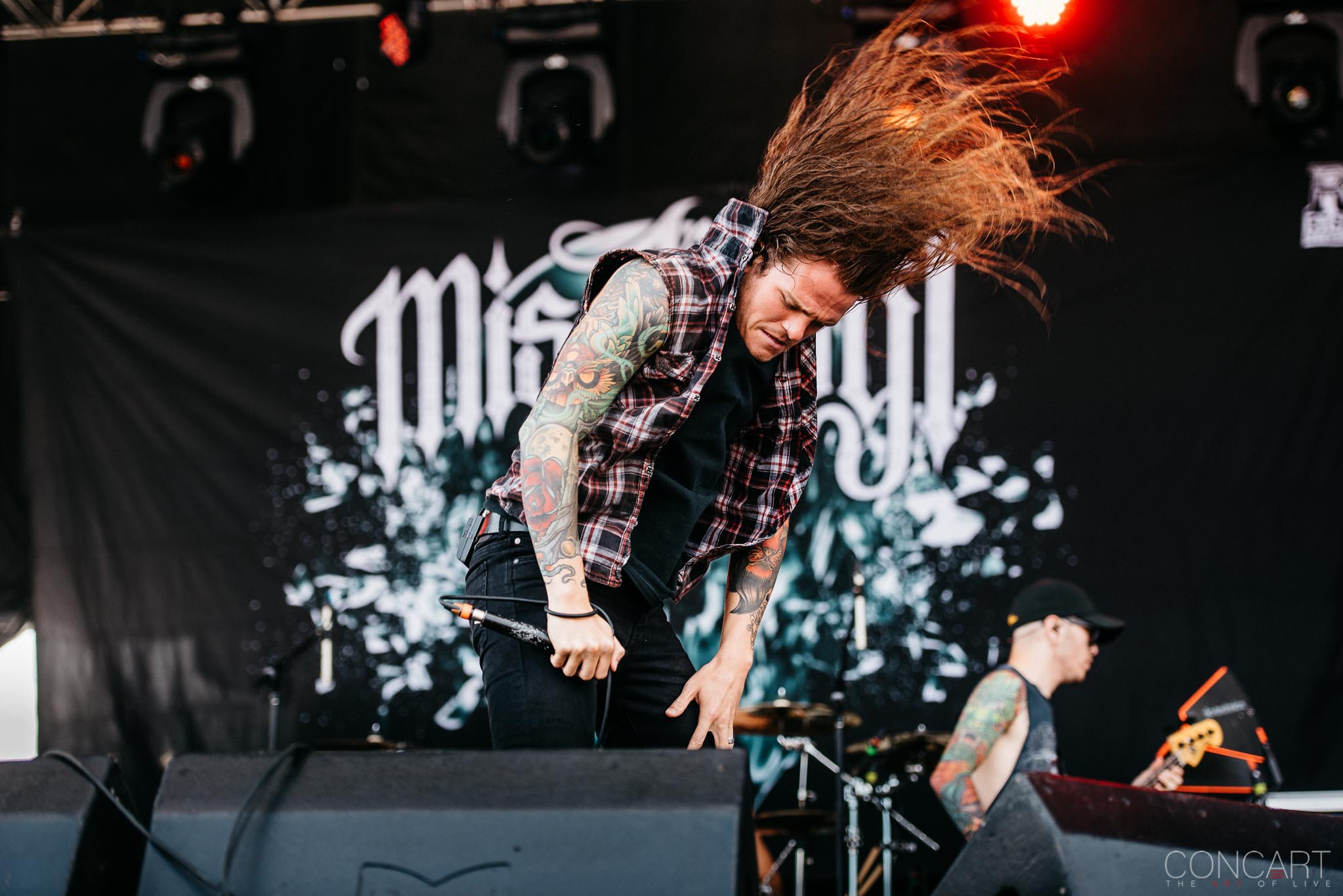 Photo of B.J. Stead Chicago Open Air hardcore Illinois Jerod Boyd Justin Aufdemkampe Levi Benton Miss May I Ryan Neff Toyota Park 9