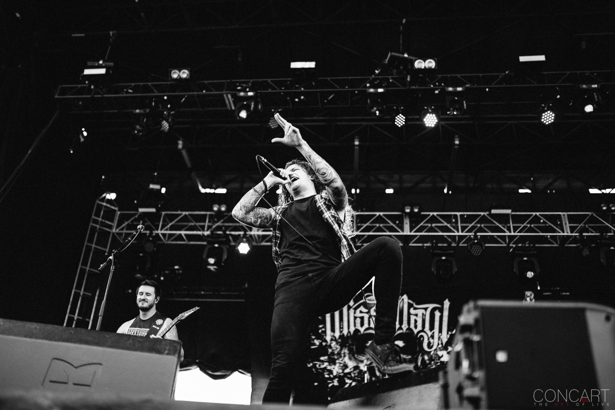Photo of B.J. Stead Chicago Open Air hardcore Illinois Jerod Boyd Justin Aufdemkampe Levi Benton Miss May I Ryan Neff Toyota Park 11