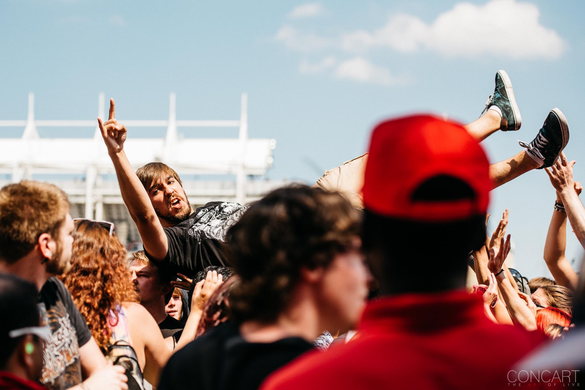 Photo of B.J. Stead Chicago Open Air hardcore Illinois Jerod Boyd Justin Aufdemkampe Levi Benton Miss May I Ryan Neff Toyota Park 12