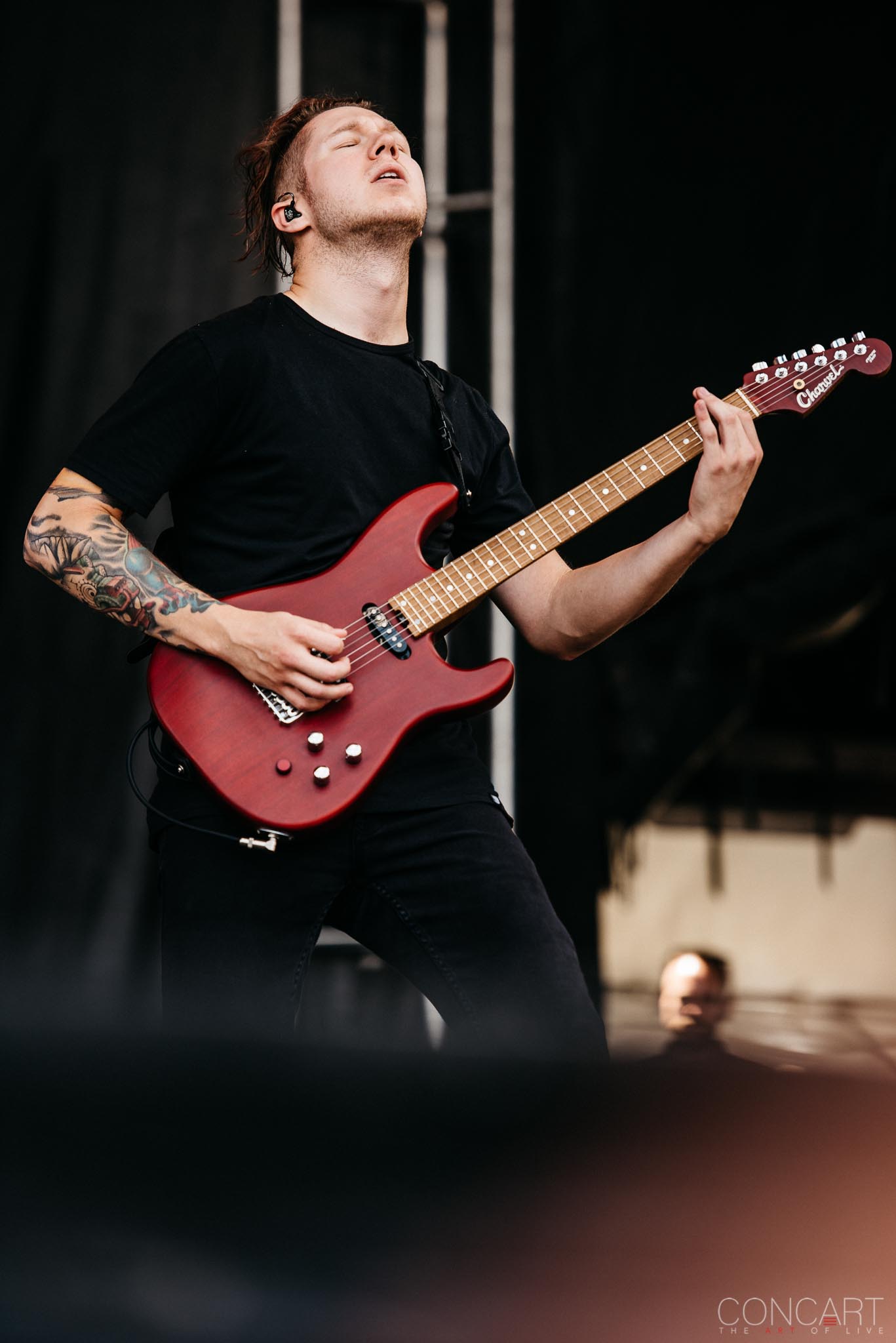 Photo of B.J. Stead Chicago Open Air hardcore Illinois Jerod Boyd Justin Aufdemkampe Levi Benton Miss May I Ryan Neff Toyota Park 16
