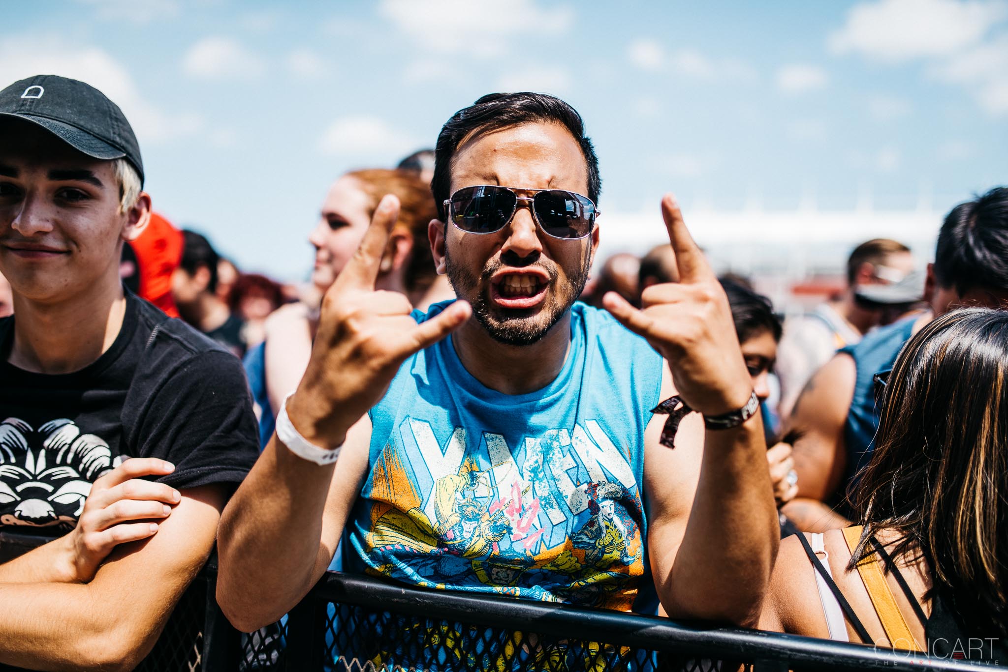 Photo of B.J. Stead Chicago Open Air hardcore Illinois Jerod Boyd Justin Aufdemkampe Levi Benton Miss May I Ryan Neff Toyota Park 19