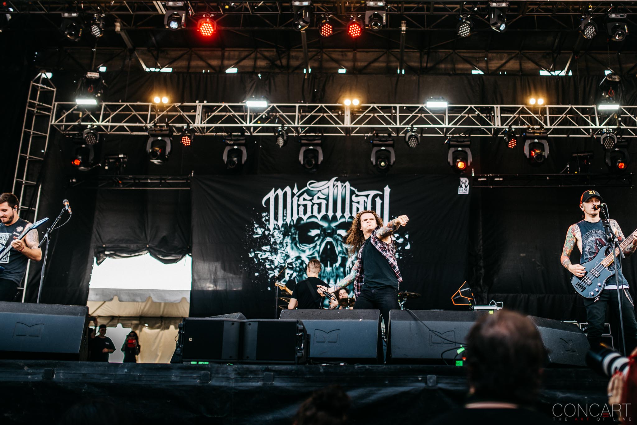 Photo of B.J. Stead Chicago Open Air hardcore Illinois Jerod Boyd Justin Aufdemkampe Levi Benton Miss May I Ryan Neff Toyota Park 21