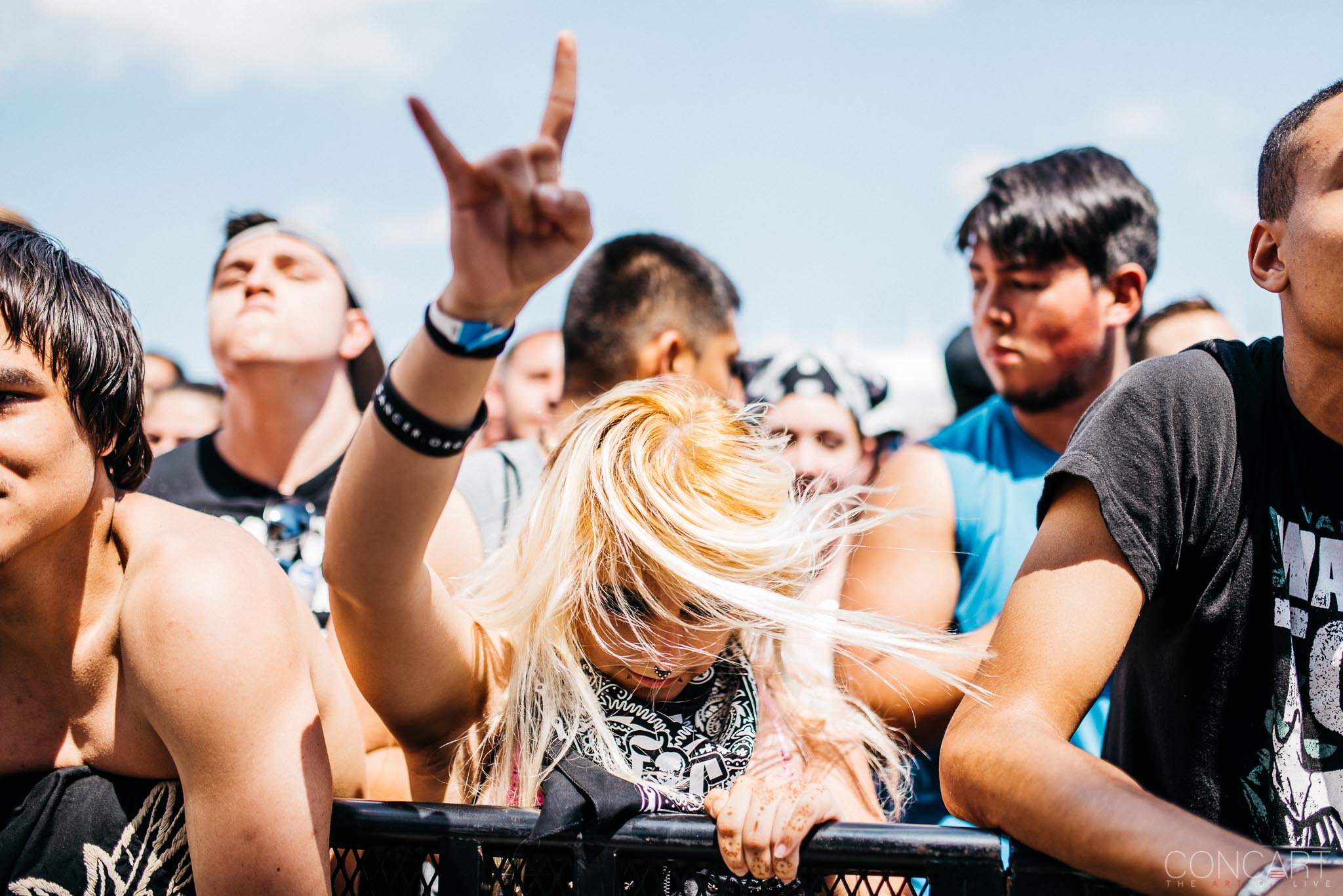 Photo of B.J. Stead Chicago Open Air hardcore Illinois Jerod Boyd Justin Aufdemkampe Levi Benton Miss May I Ryan Neff Toyota Park 23