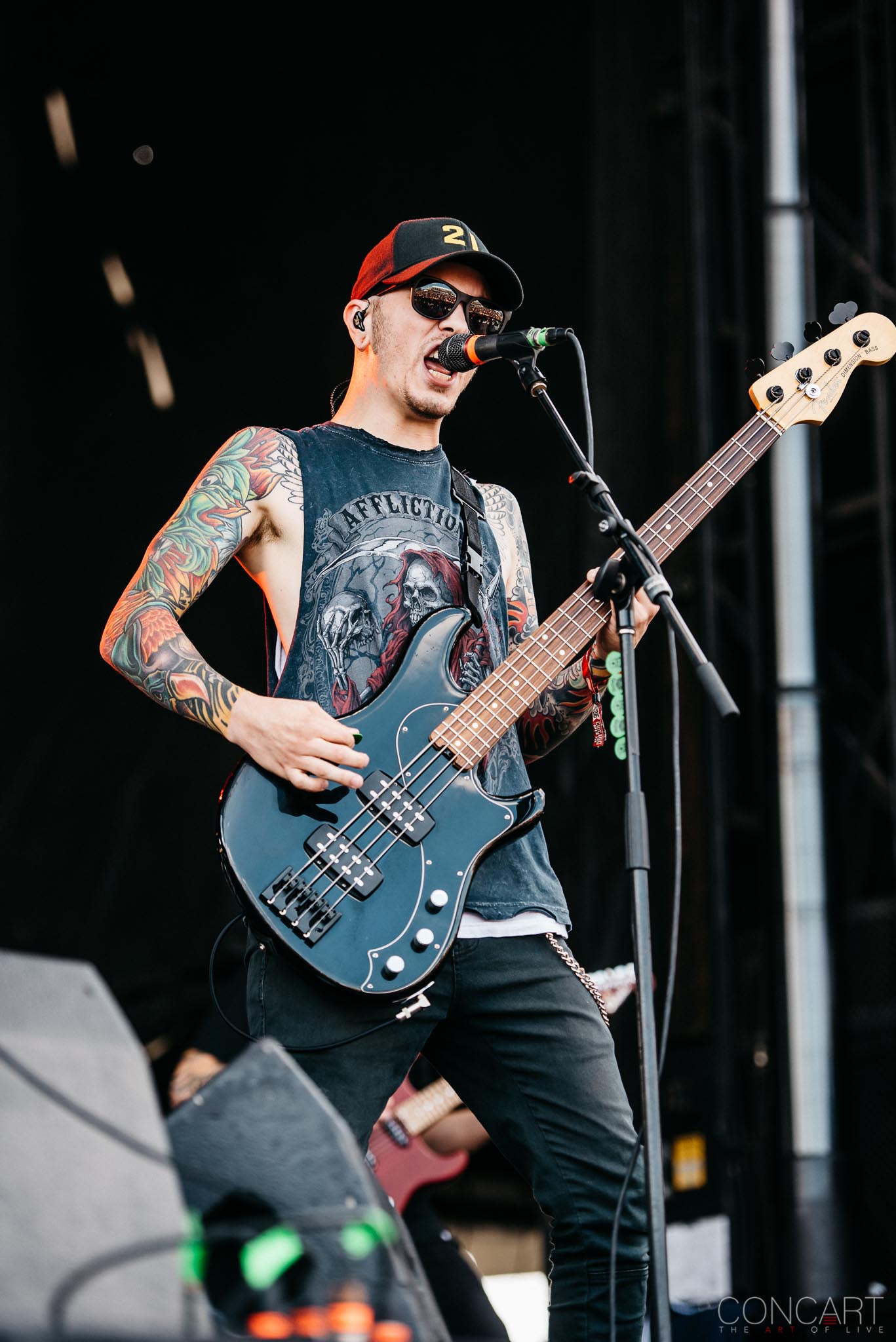 Photo of B.J. Stead Chicago Open Air hardcore Illinois Jerod Boyd Justin Aufdemkampe Levi Benton Miss May I Ryan Neff Toyota Park 24