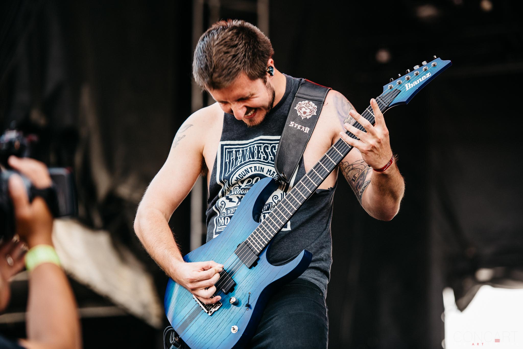 Photo of B.J. Stead Chicago Open Air hardcore Illinois Jerod Boyd Justin Aufdemkampe Levi Benton Miss May I Ryan Neff Toyota Park 26