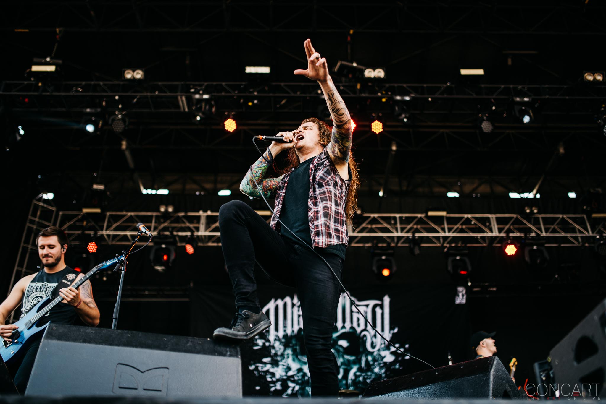 Photo of B.J. Stead Chicago Open Air hardcore Illinois Jerod Boyd Justin Aufdemkampe Levi Benton Miss May I Ryan Neff Toyota Park 28