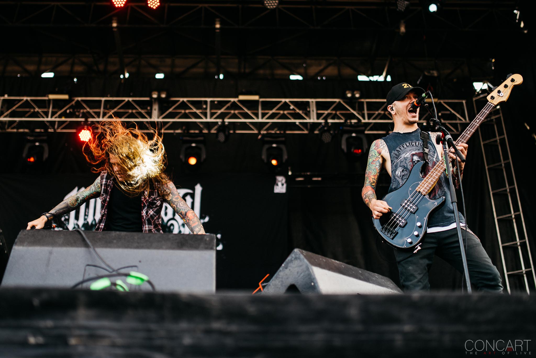 Photo of B.J. Stead Chicago Open Air hardcore Illinois Jerod Boyd Justin Aufdemkampe Levi Benton Miss May I Ryan Neff Toyota Park 33