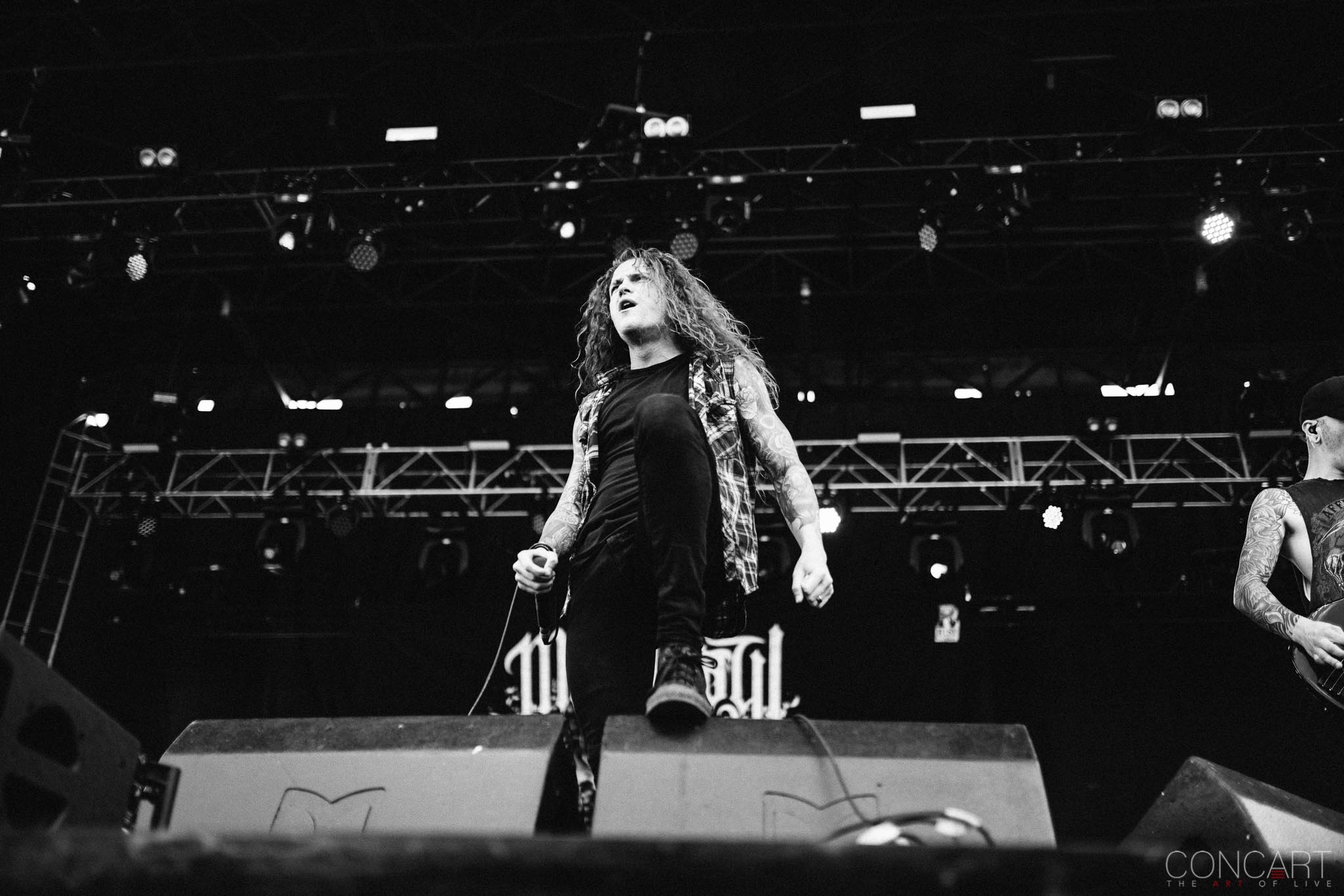 Photo of B.J. Stead Chicago Open Air hardcore Illinois Jerod Boyd Justin Aufdemkampe Levi Benton Miss May I Ryan Neff Toyota Park 34