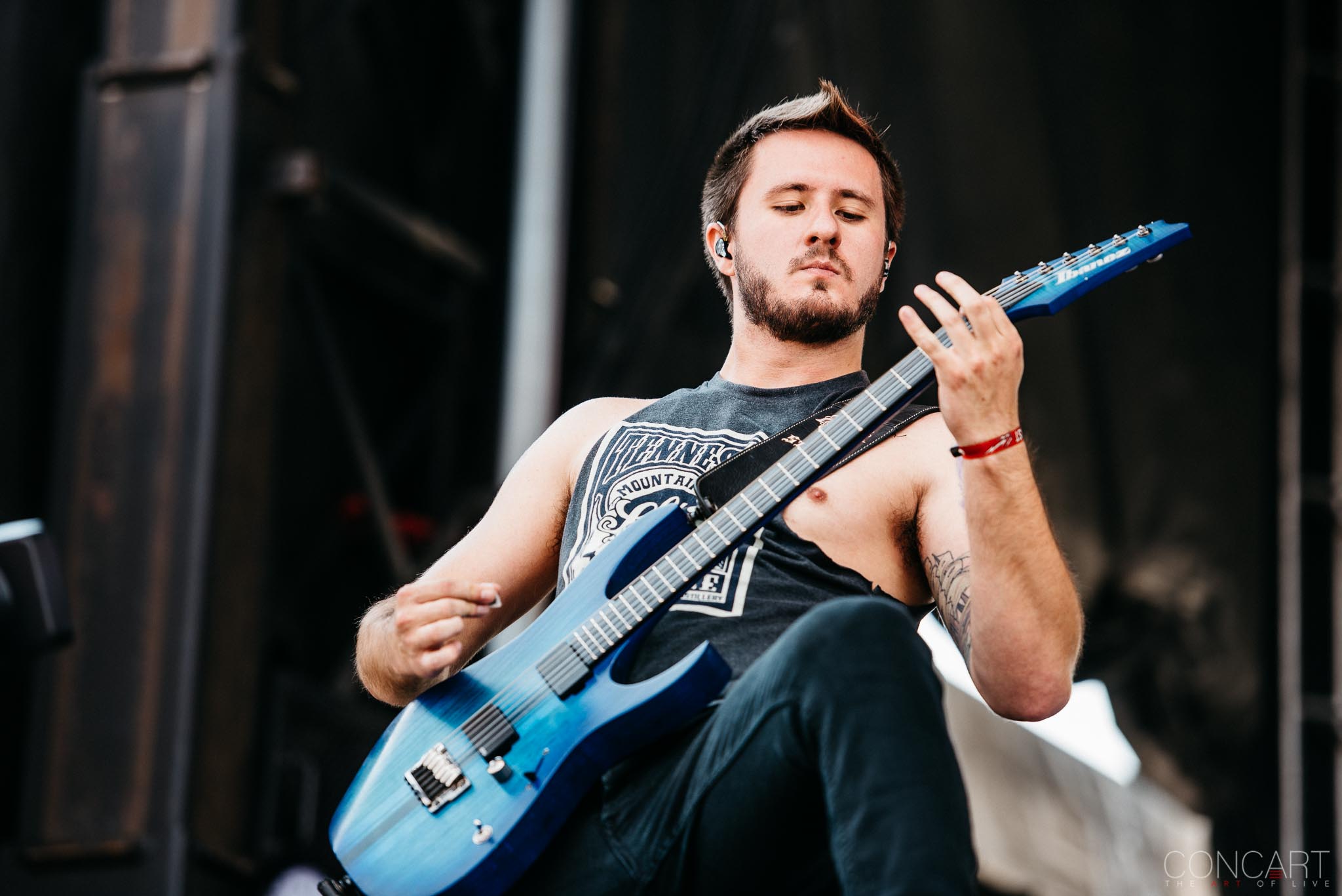 Photo of B.J. Stead Chicago Open Air hardcore Illinois Jerod Boyd Justin Aufdemkampe Levi Benton Miss May I Ryan Neff Toyota Park 39