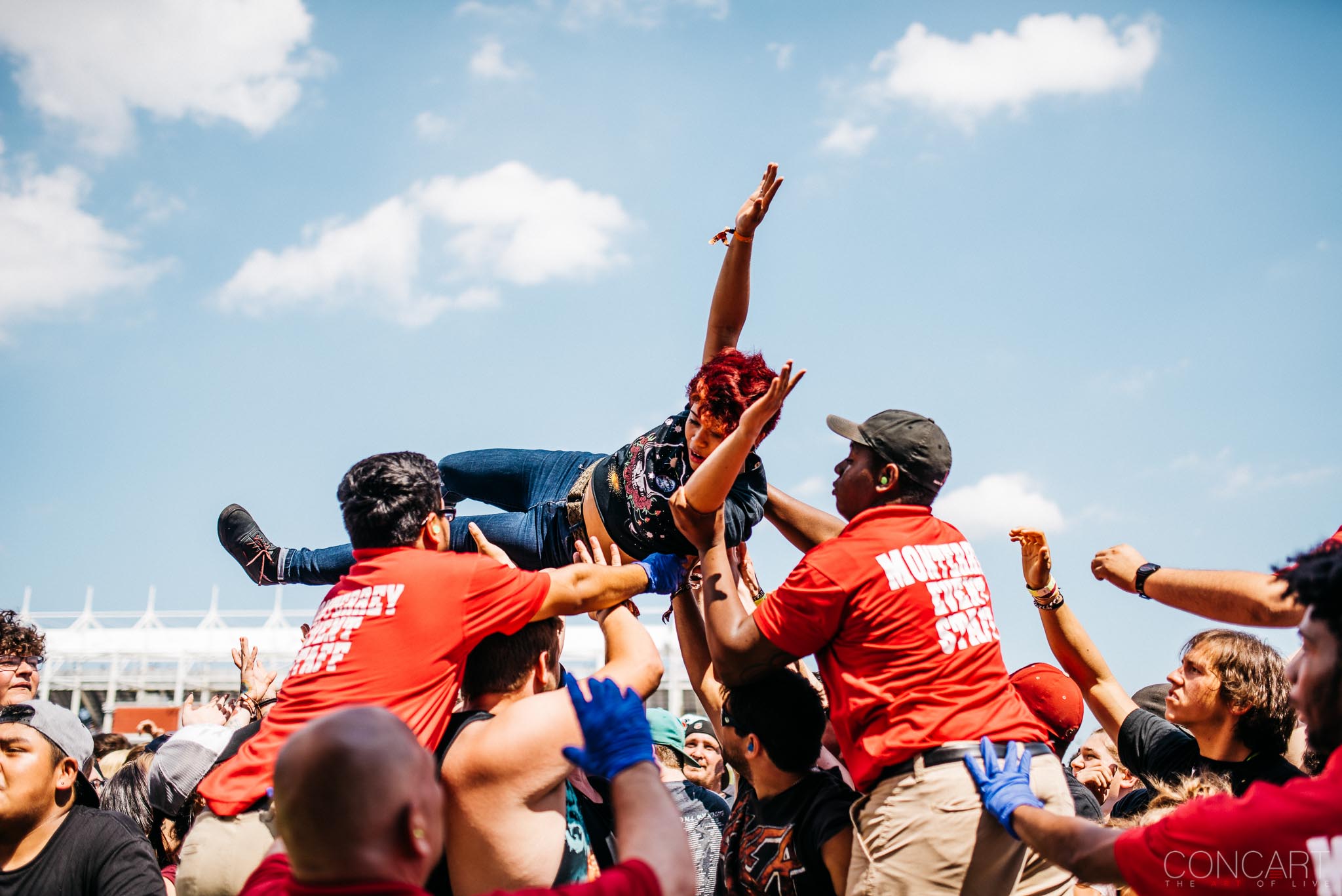 Photo of B.J. Stead Chicago Open Air hardcore Illinois Jerod Boyd Justin Aufdemkampe Levi Benton Miss May I Ryan Neff Toyota Park 40